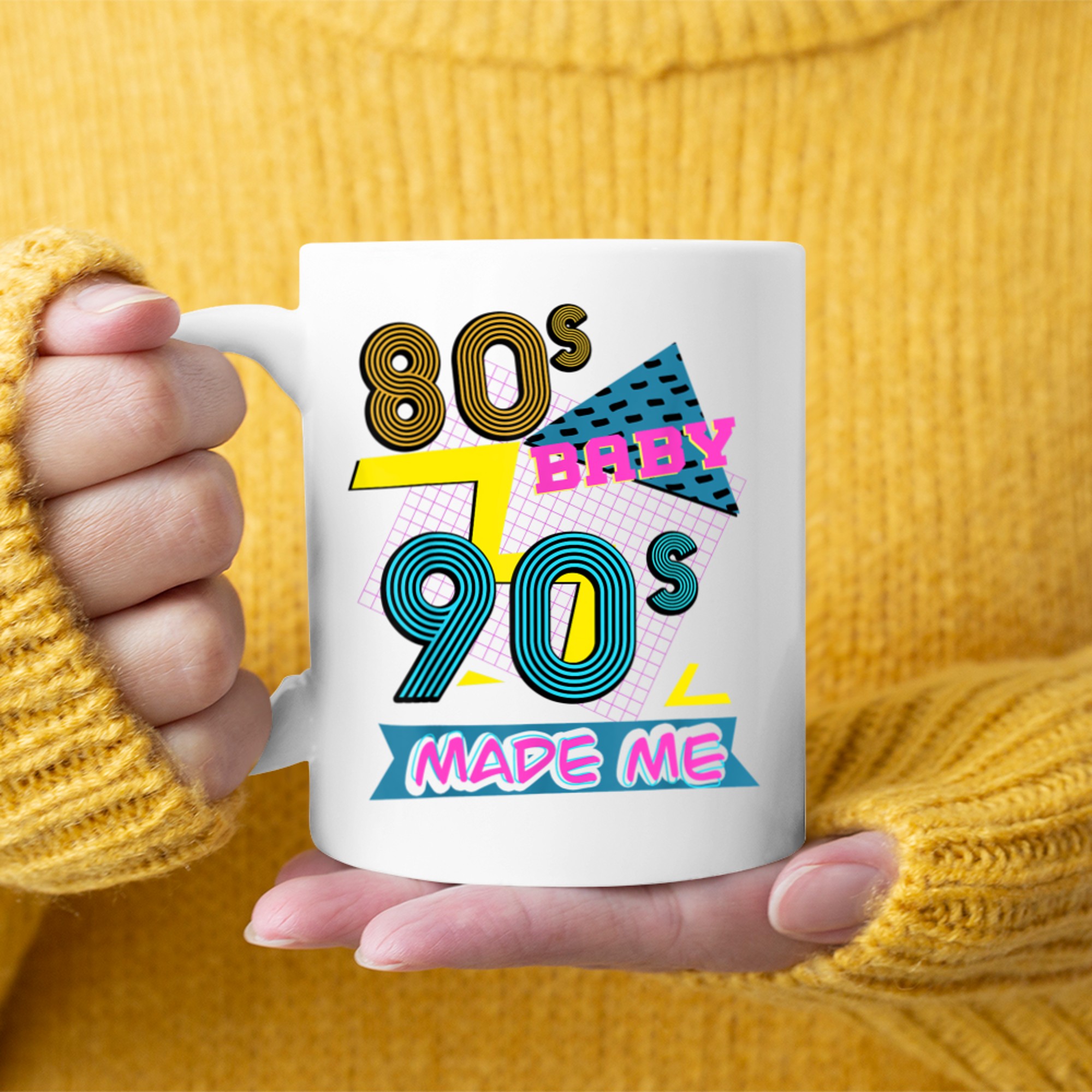 80s Baby 90s Made Me Retro Nostalgia Mug