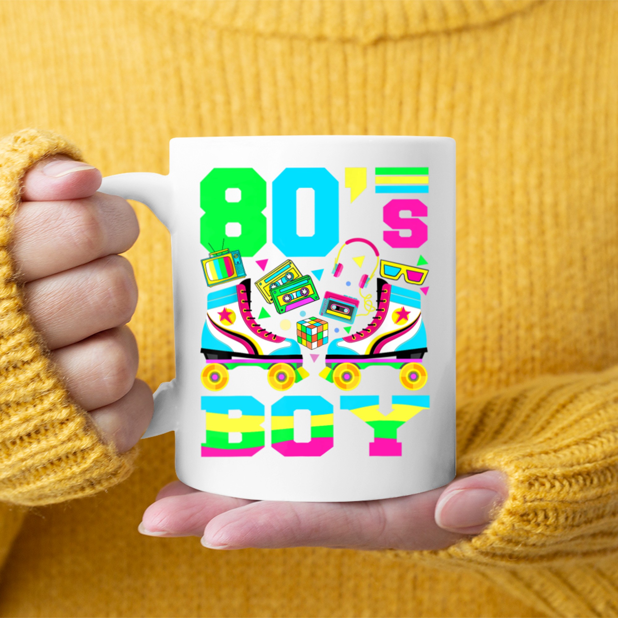 80s Boy Nostalgia Theme Party Mug