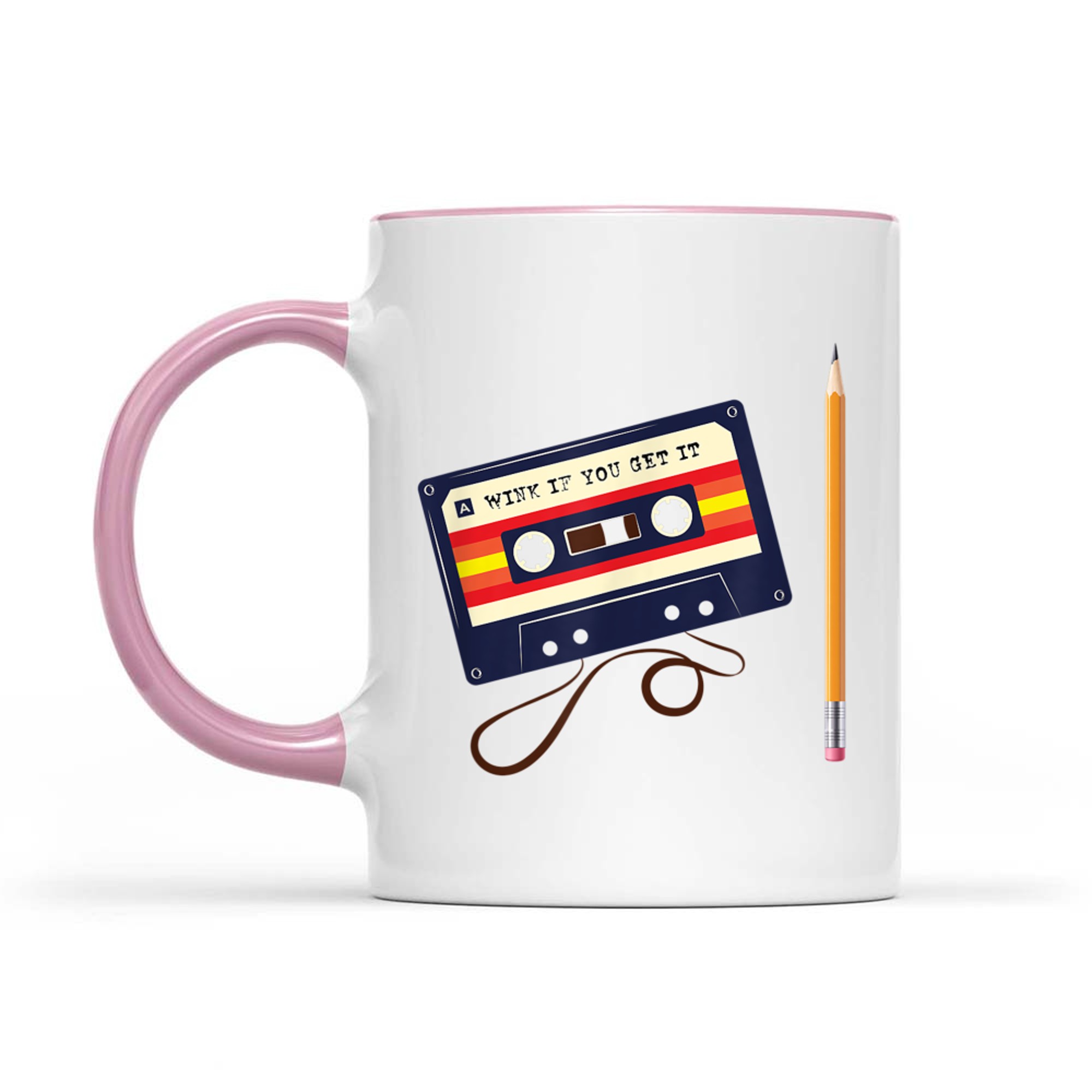 80s Music Lovers Nostalgia Cassette Tape Pencil Mug
