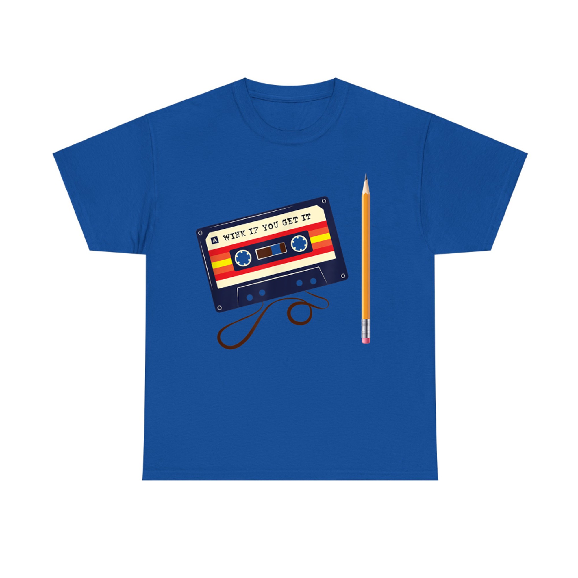 80s Music Lovers Nostalgia Cassette Tape Pencil T-Shirt