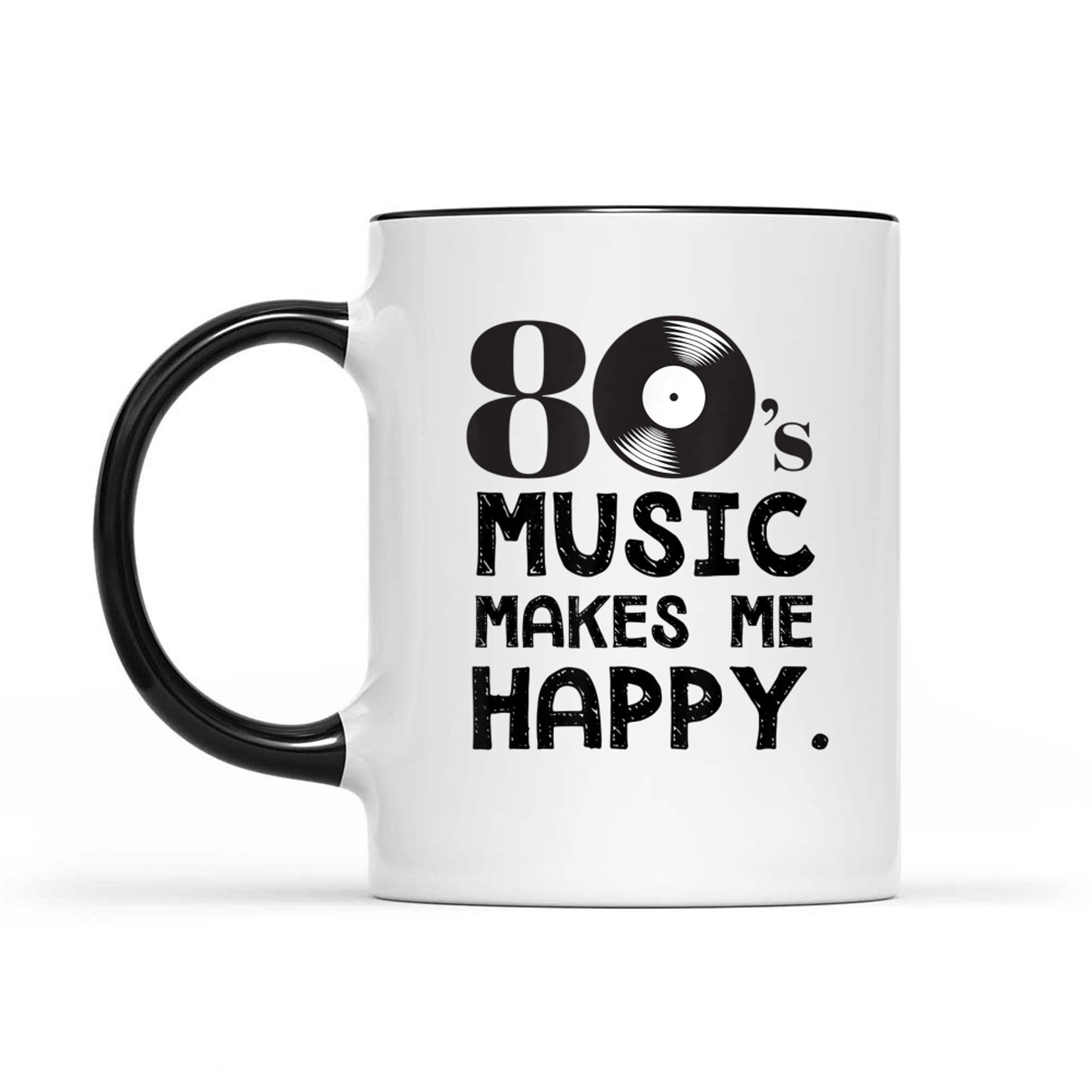 80's Music Makes Me Happy 80s Nostalgia Mug