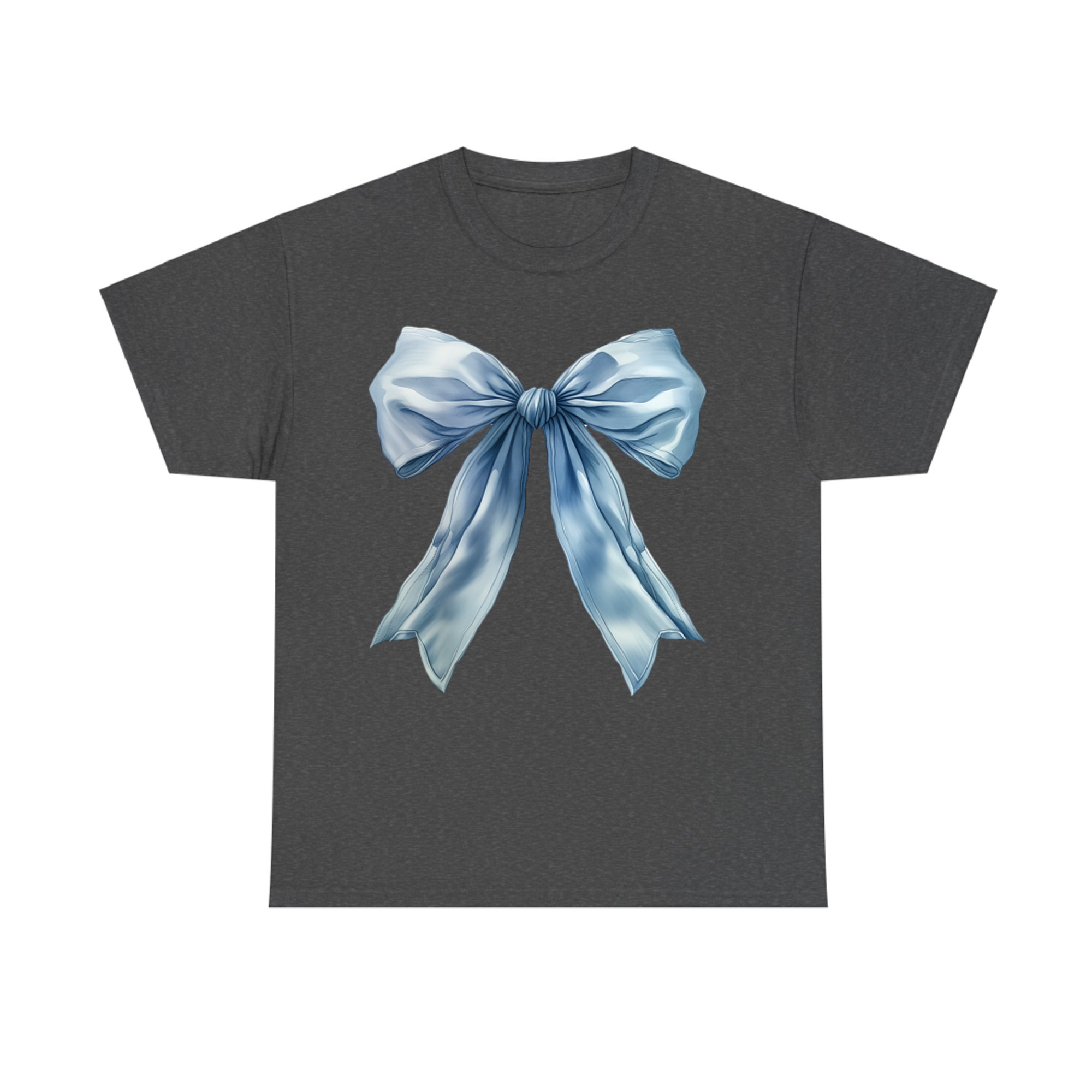 Baby Blue Bow Cute Y2k Clean Girl Aesthetic T-Shirt
