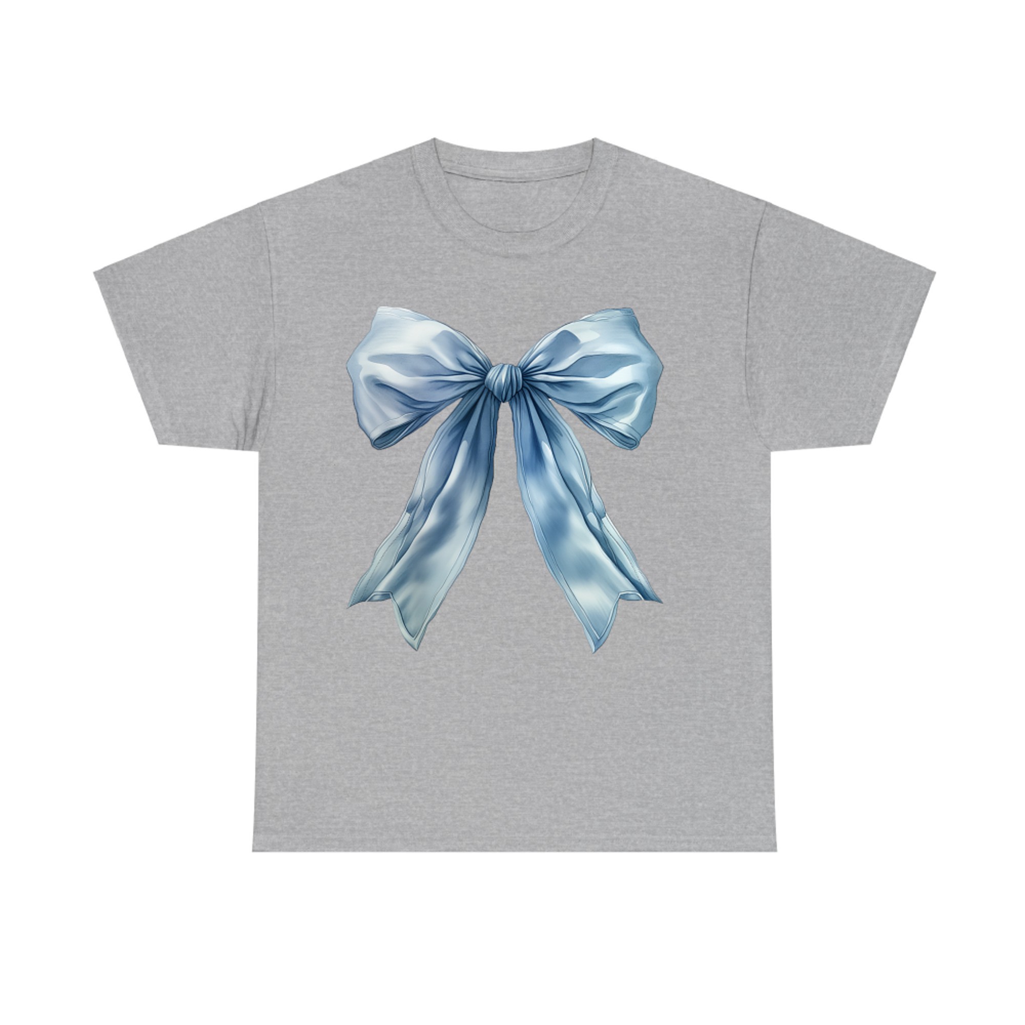 Baby Blue Bow Cute Y2k Clean Girl Aesthetic T-Shirt