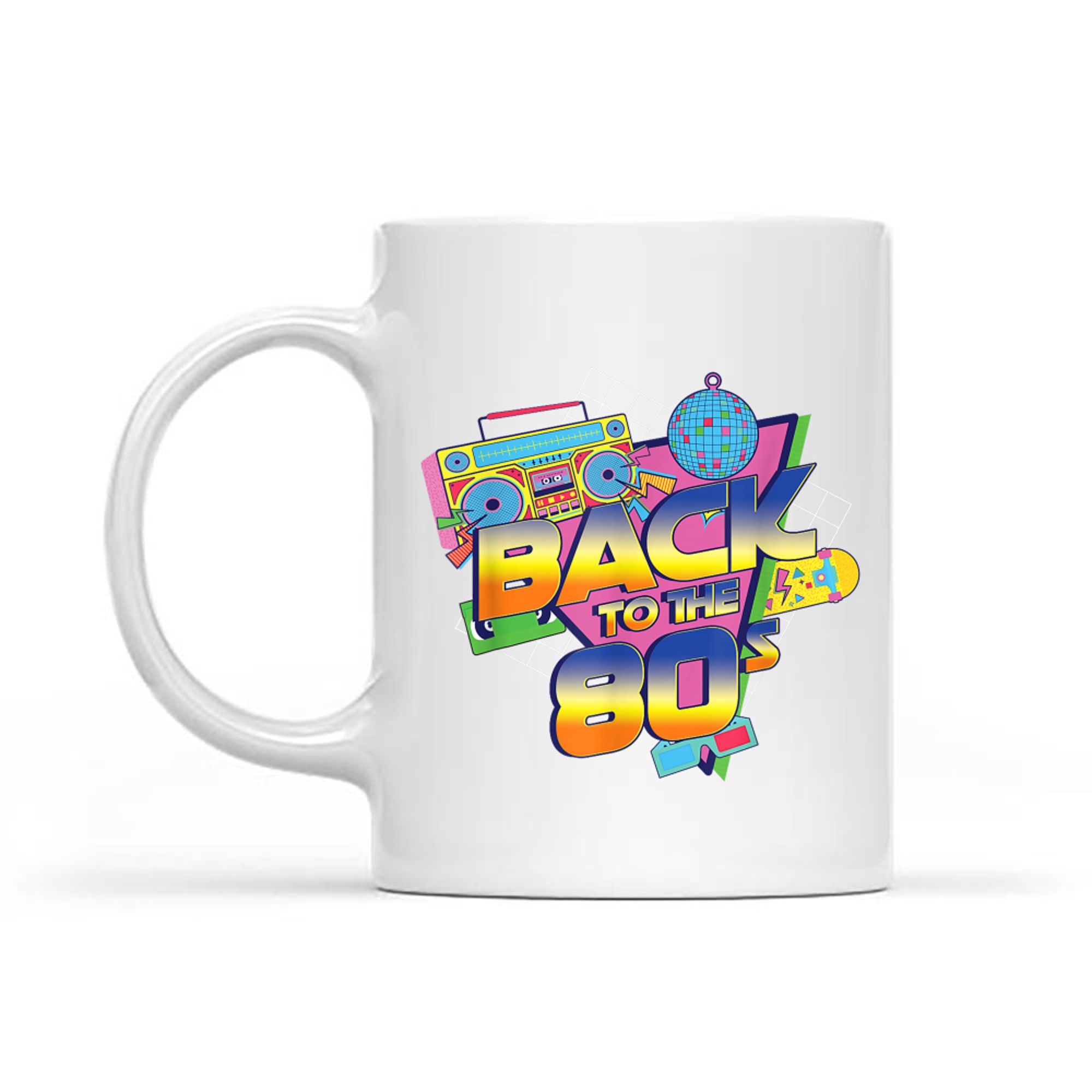 Back To The 80s Retro Vintage Disco Music 80s Nostalgia Mug