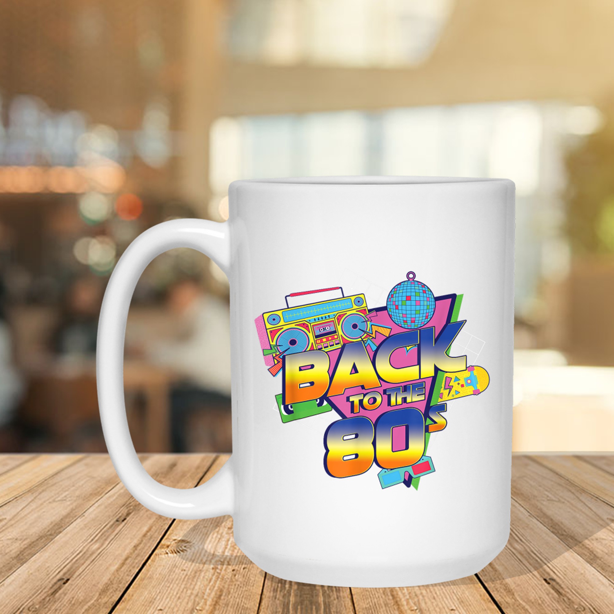 Back To The 80s Retro Vintage Disco Music 80s Nostalgia Mug