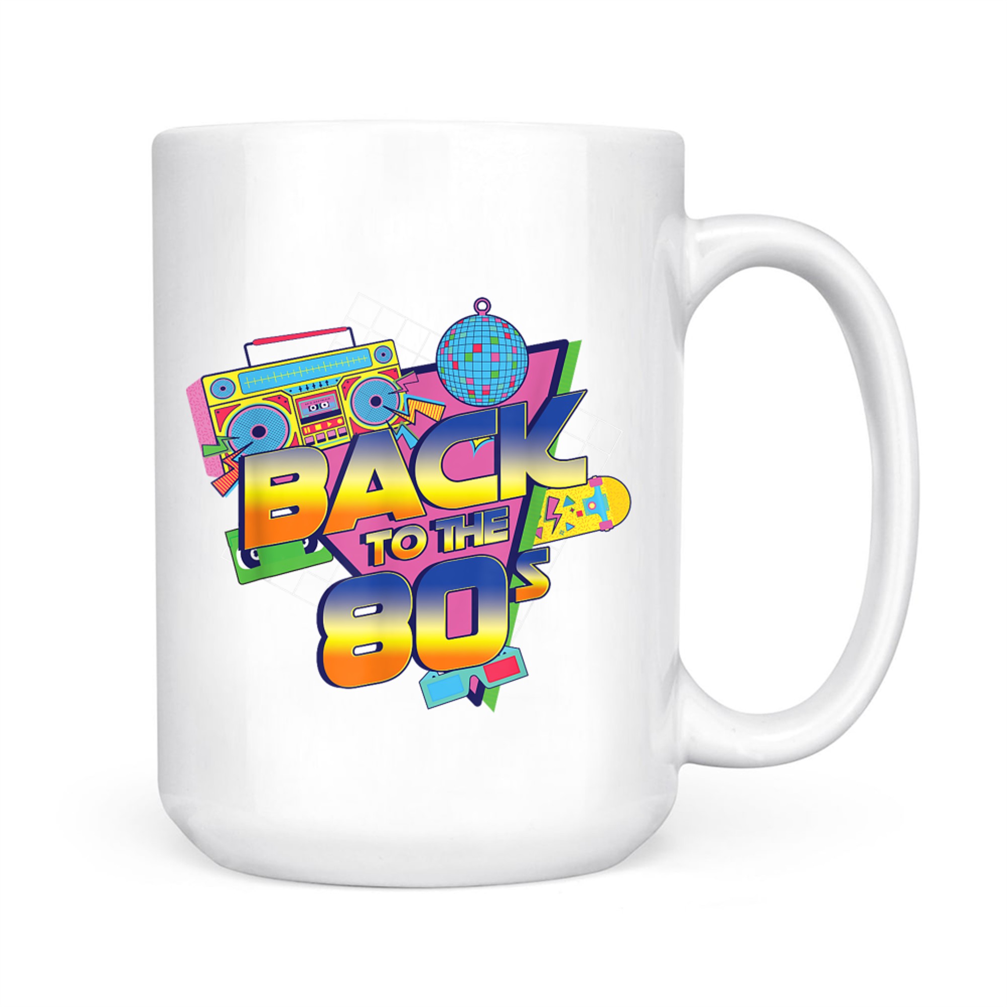 Back To The 80s Retro Vintage Disco Music 80s Nostalgia Mug