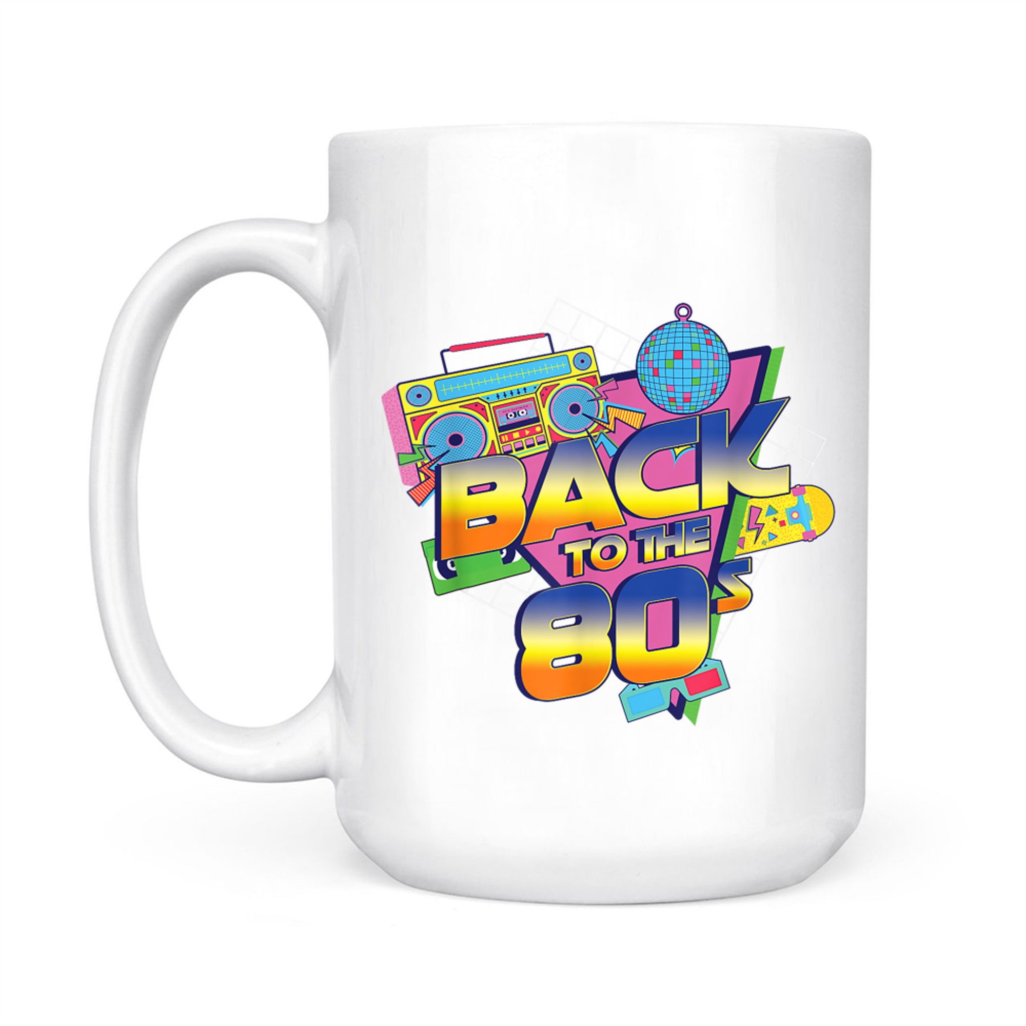Back To The 80s Retro Vintage Disco Music 80s Nostalgia Mug
