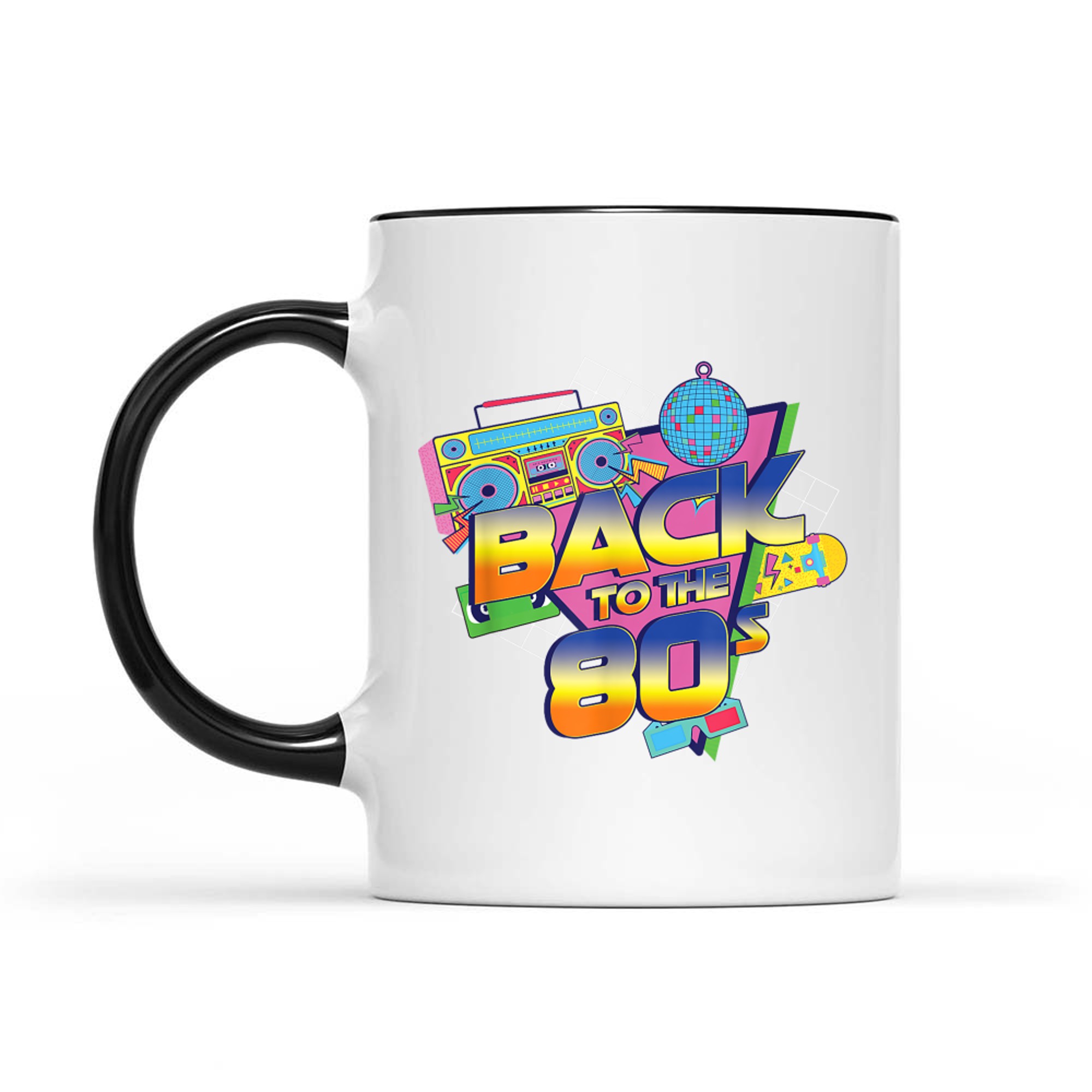 Back To The 80s Retro Vintage Disco Music 80s Nostalgia Mug