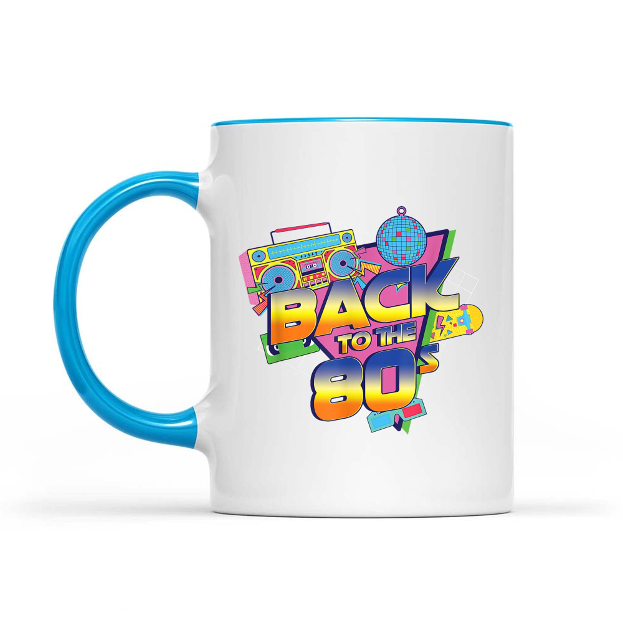 Back To The 80s Retro Vintage Disco Music 80s Nostalgia Mug