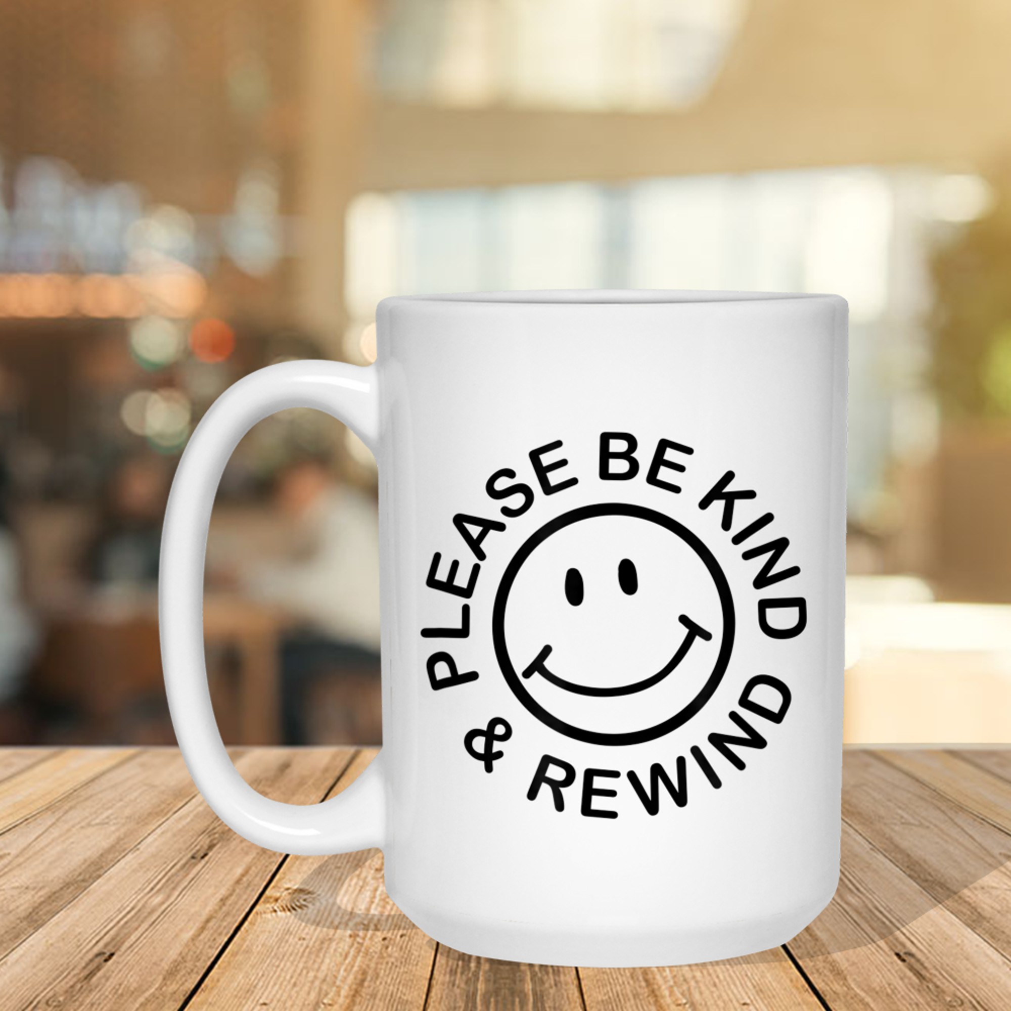 Be Kind Rewind Retro Nostalgia Sticker 80s 90s Mug
