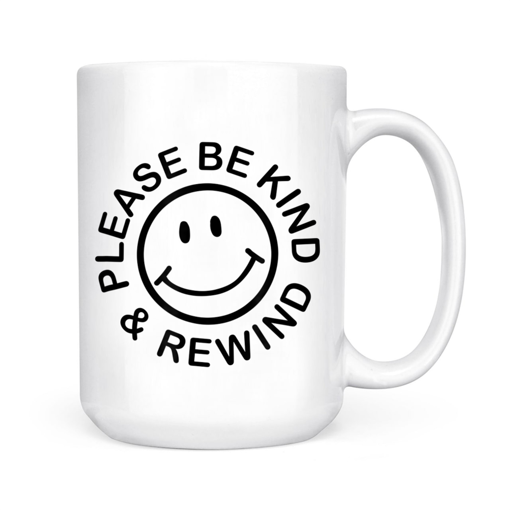 Be Kind Rewind Retro Nostalgia Sticker 80s 90s Mug