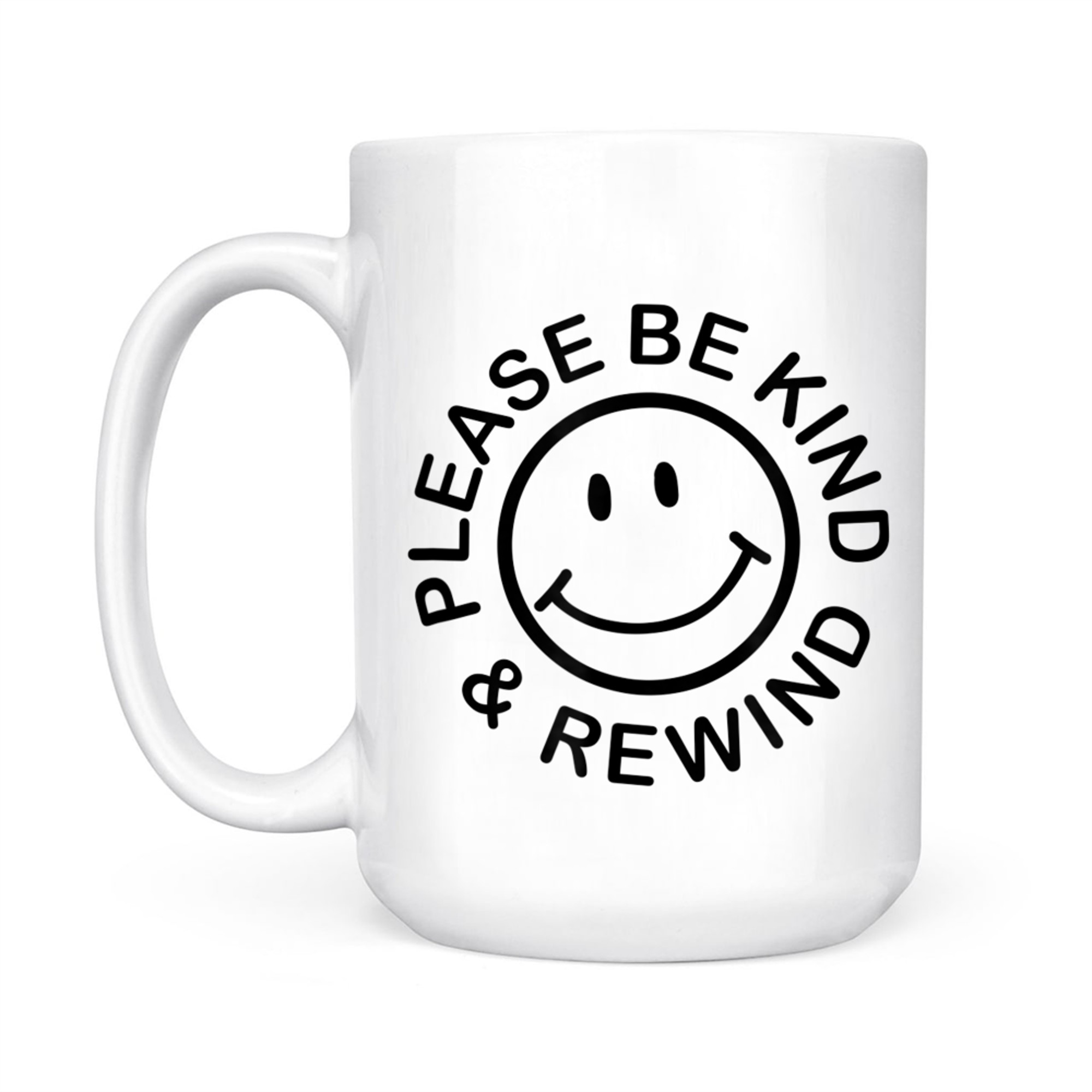Be Kind Rewind Retro Nostalgia Sticker 80s 90s Mug
