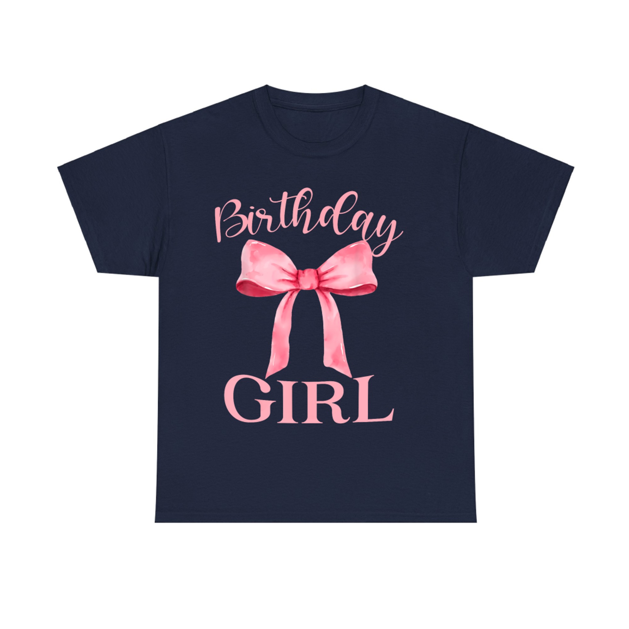 Birthday Girl Pink Aesthetic Bow Girly Y2K T-Shirt