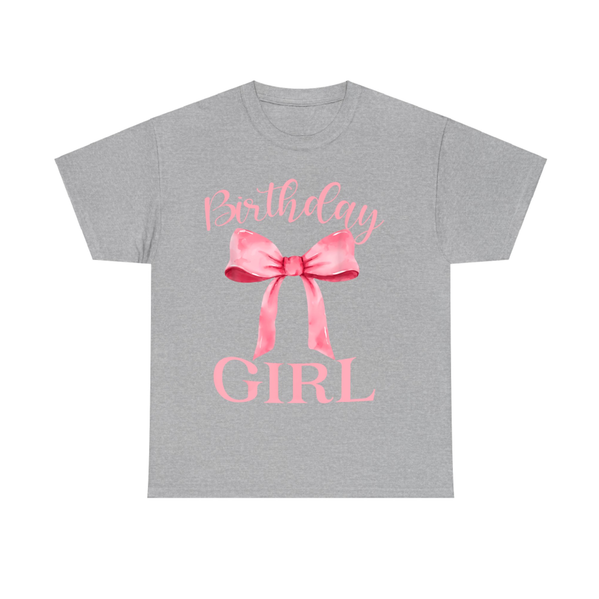 Birthday Girl Pink Aesthetic Bow Girly Y2K T-Shirt