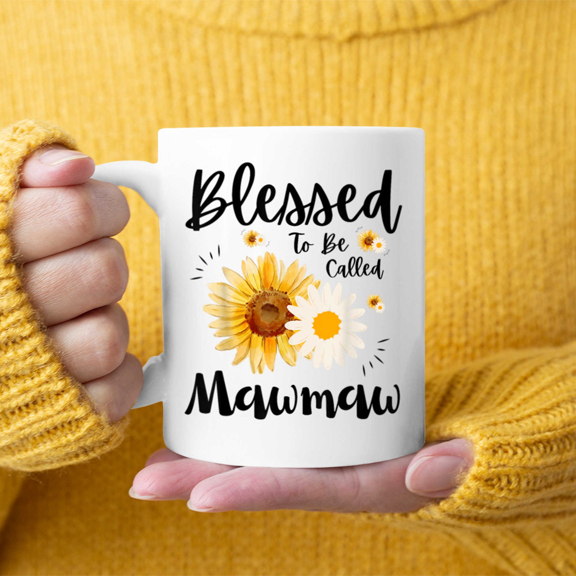 Blessed To Be Called Mawmaw Women Floral Cute Mothers Day Mug