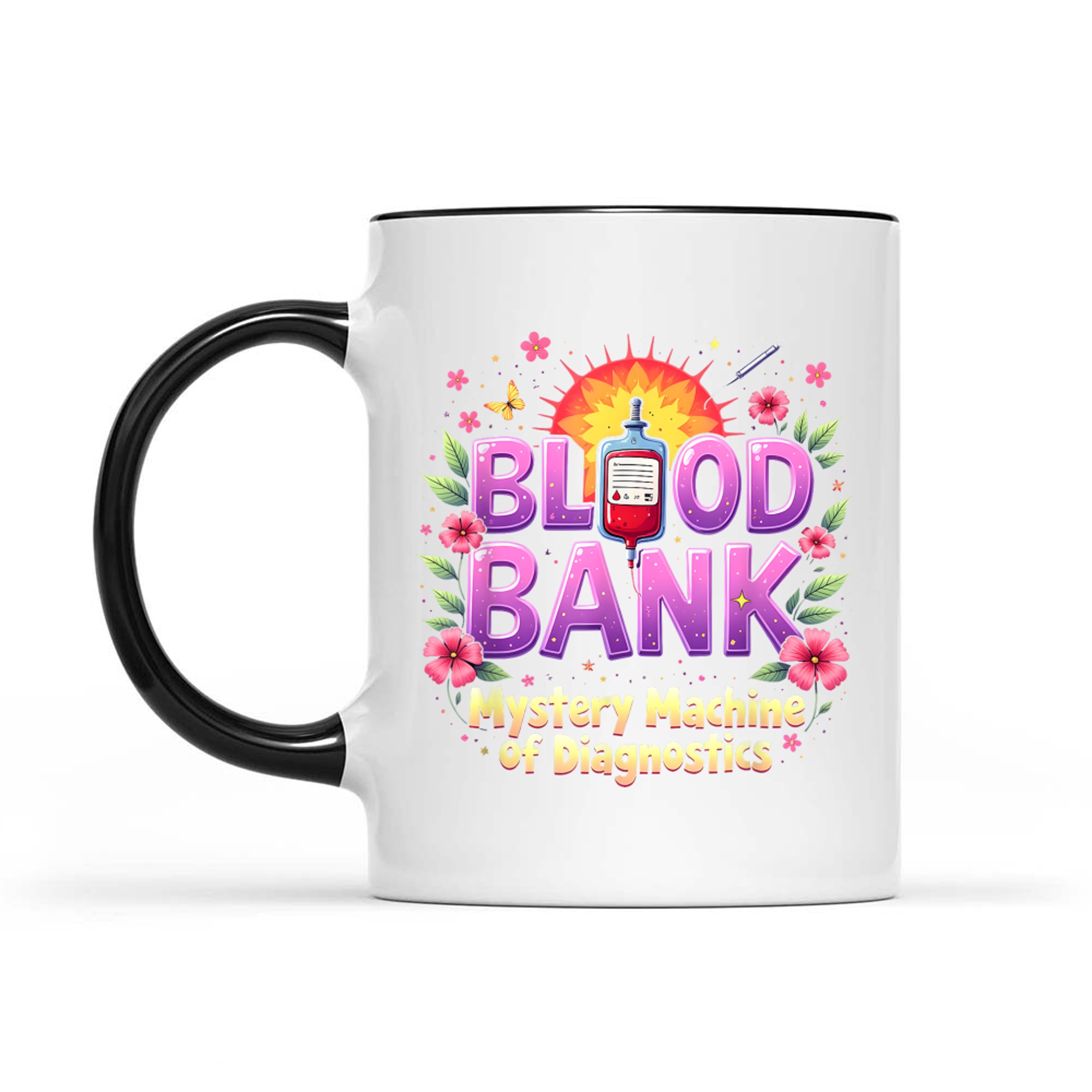 Blood Bank Mystery Machine Diagnostics Lab Week Mug