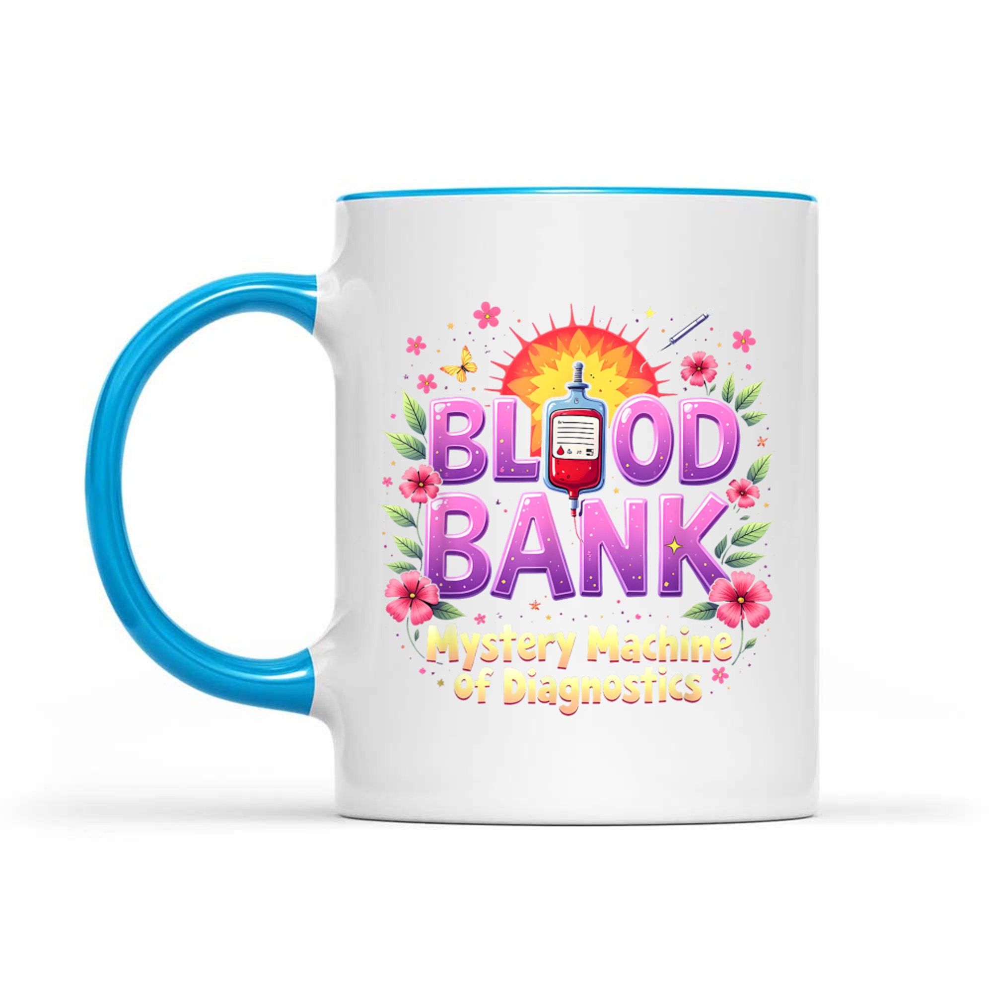 Blood Bank Mystery Machine Diagnostics Lab Week Mug