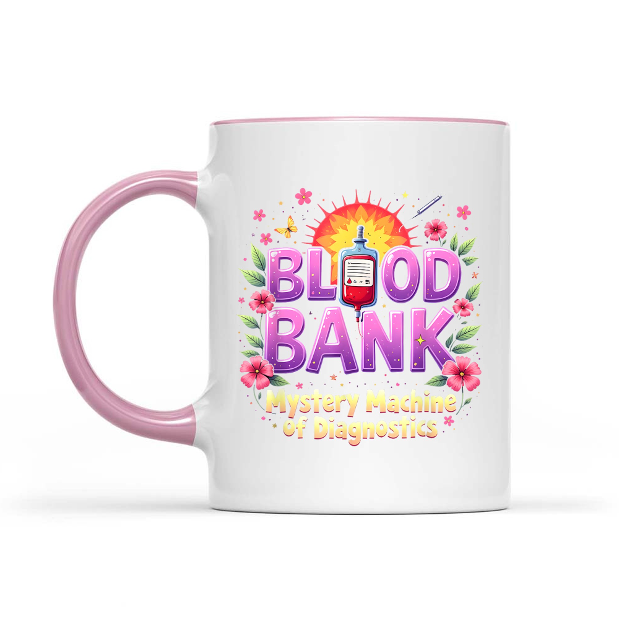 Blood Bank Mystery Machine Diagnostics Lab Week Mug