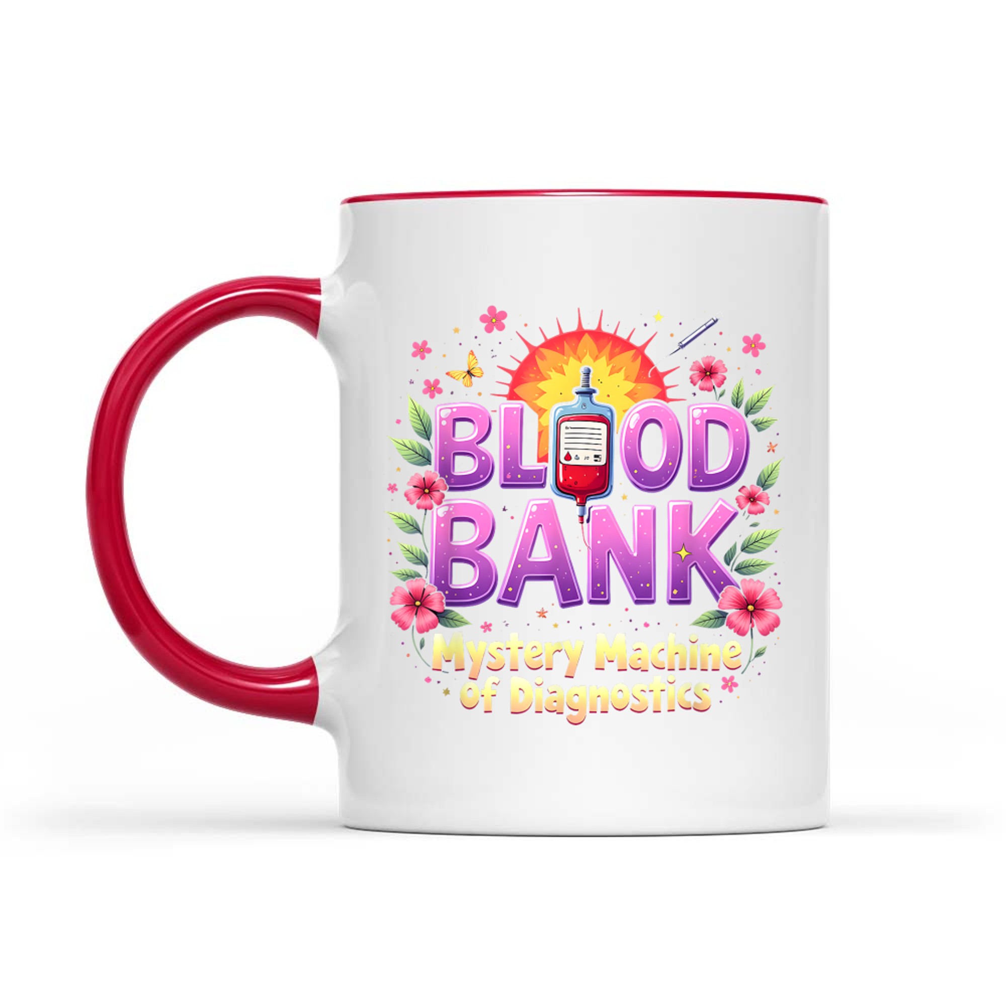 Blood Bank Mystery Machine Diagnostics Lab Week Mug