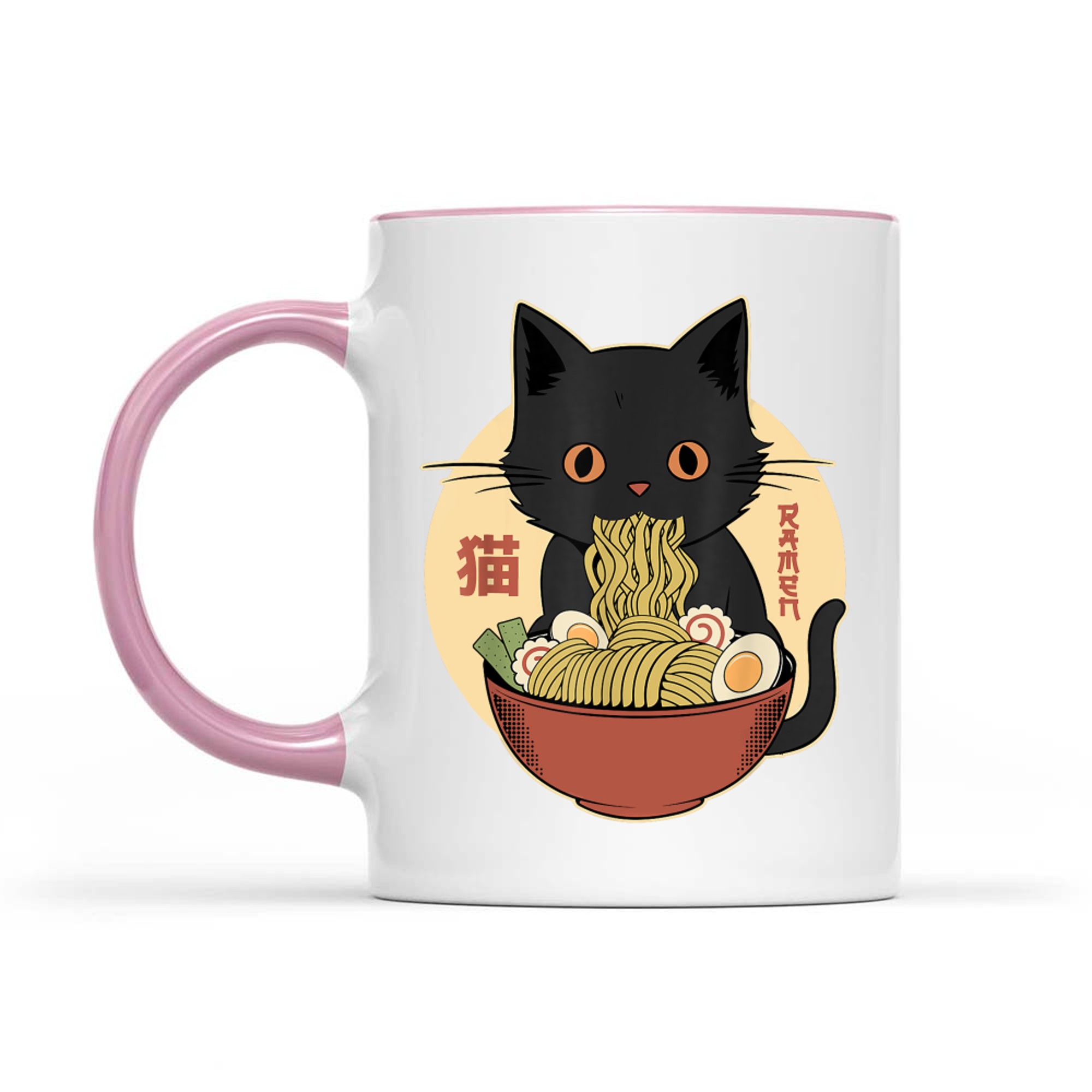Cat Ramen Funny Graphic Japanese Kawaii Cat Anime Mug
