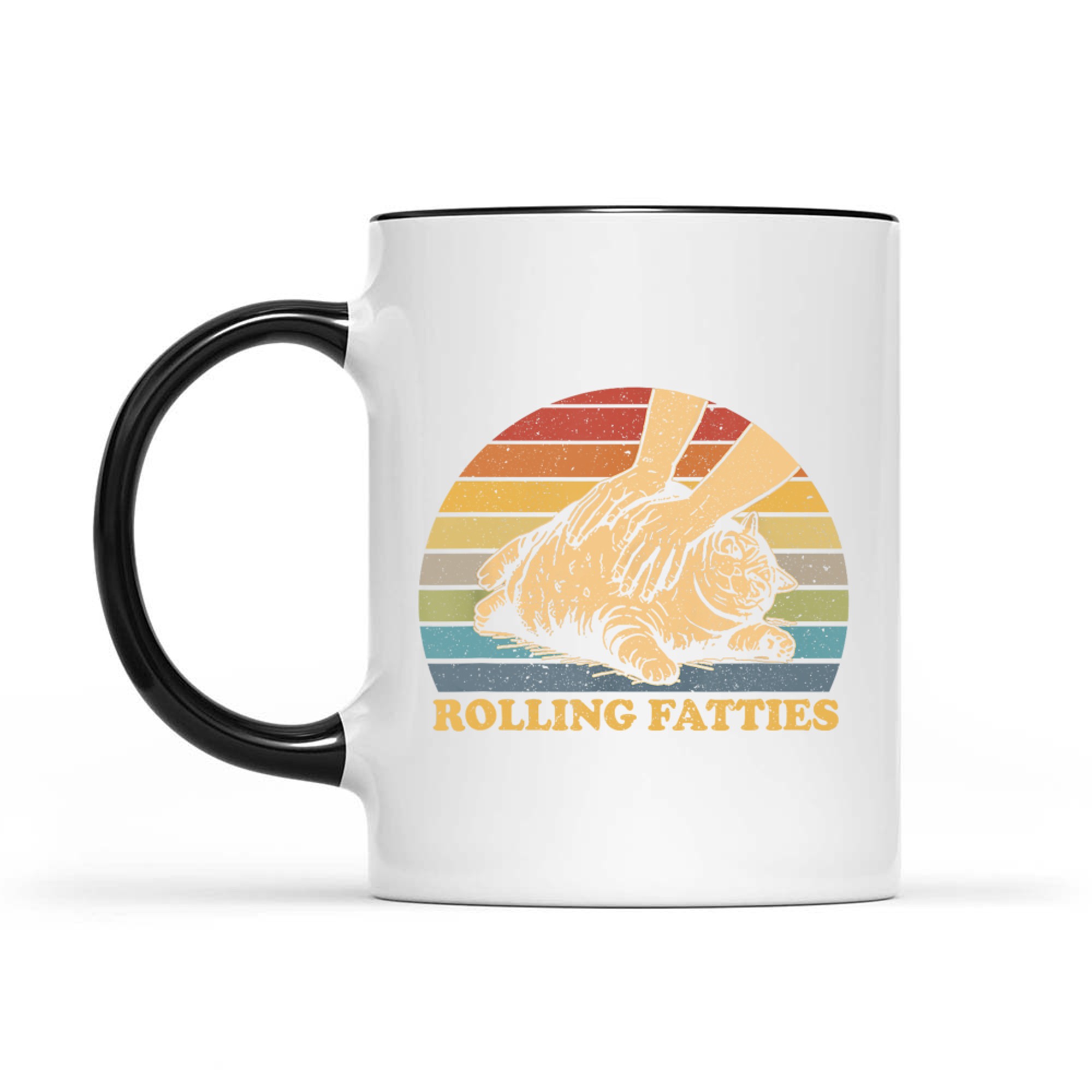 Cat Rolling Fatties Funny Mug