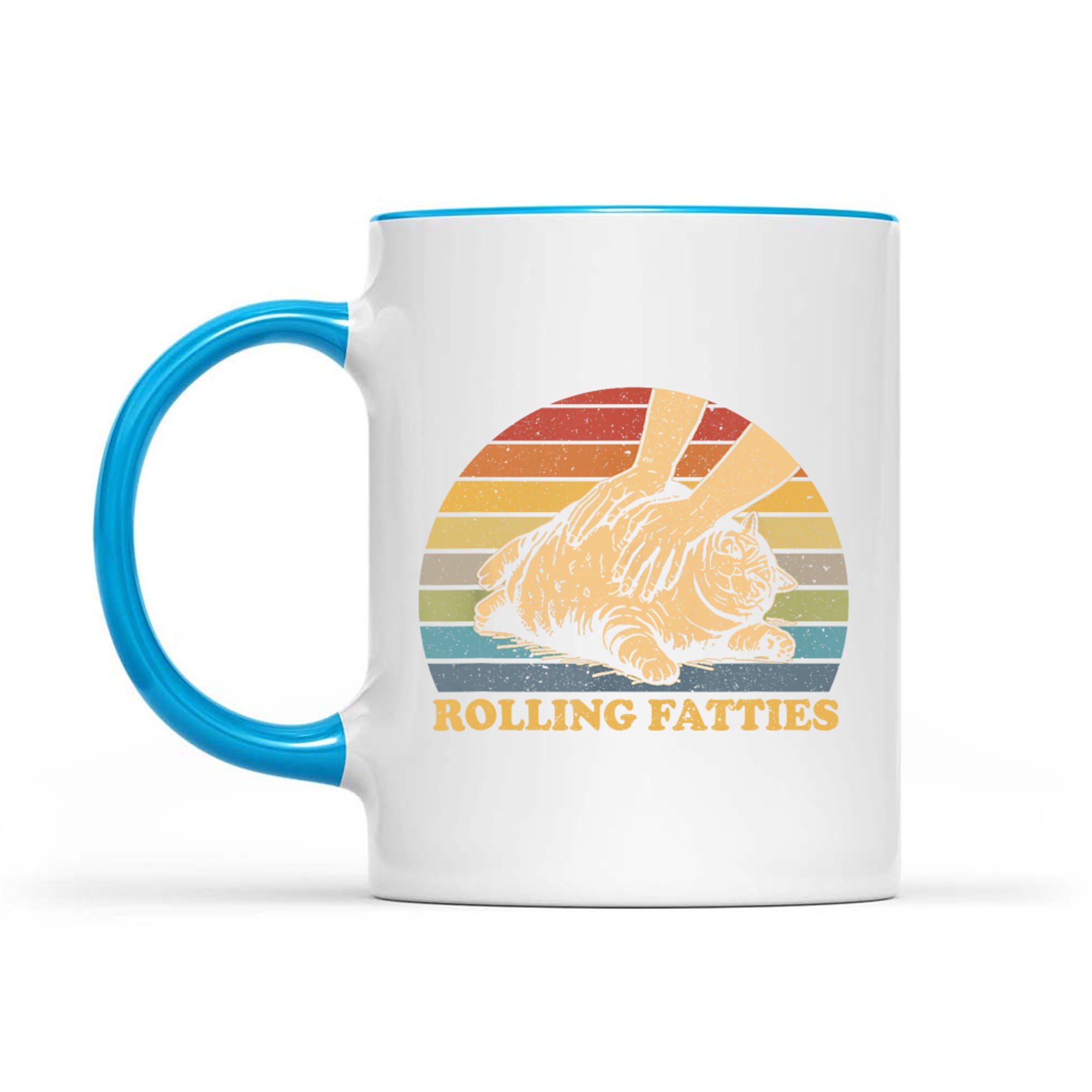 Cat Rolling Fatties Funny Mug