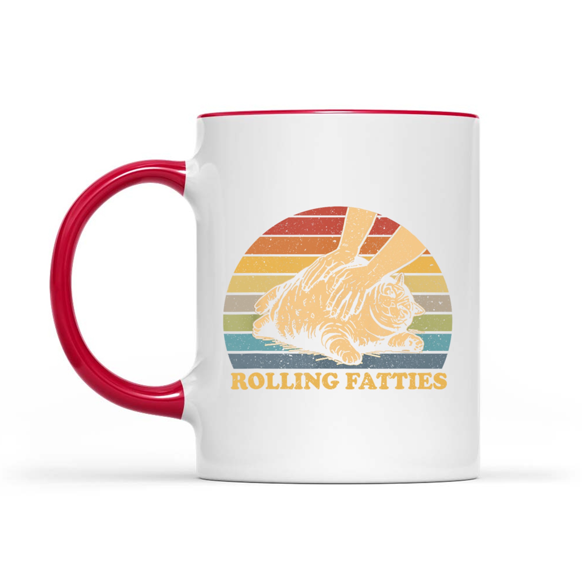 Cat Rolling Fatties Funny Mug