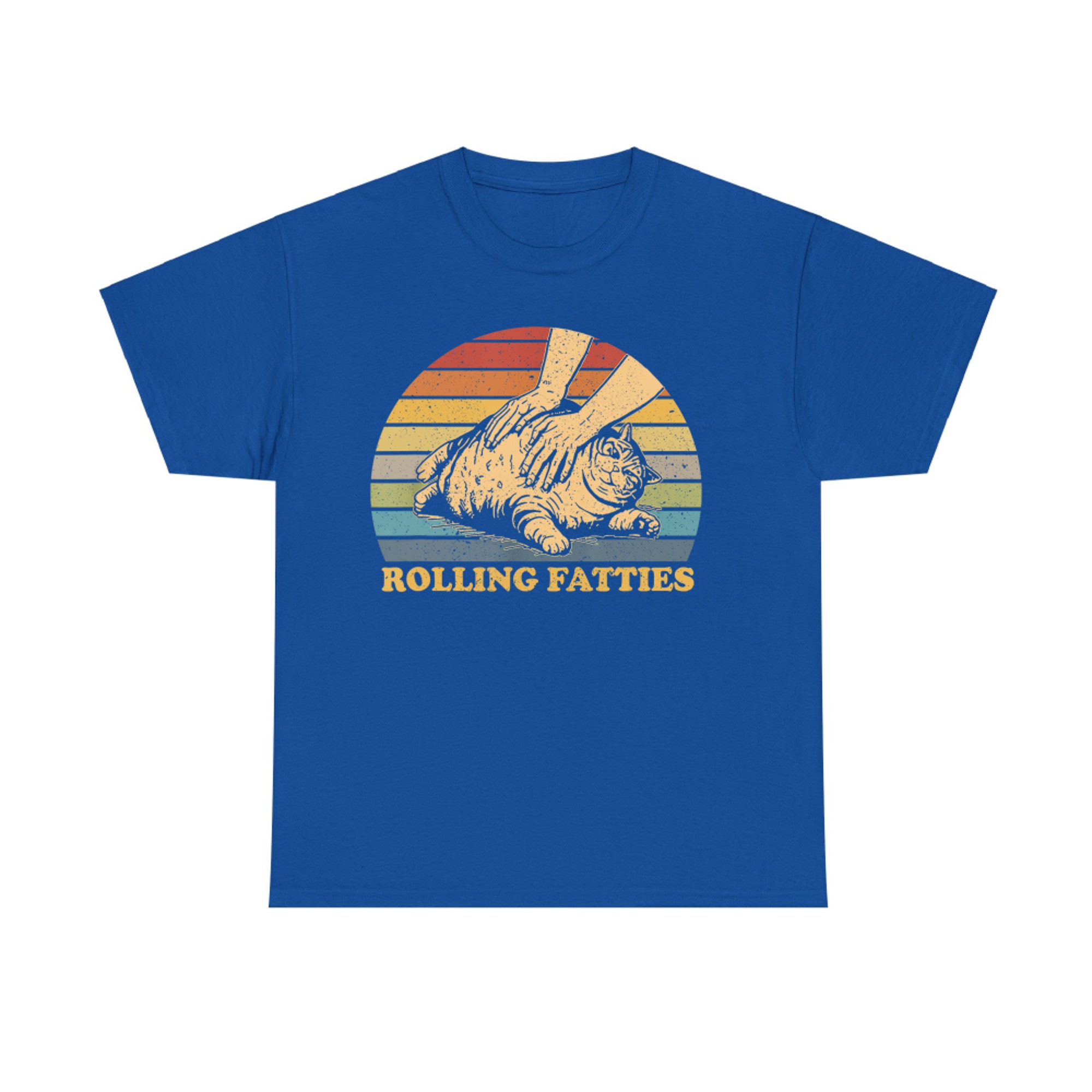 Cat Rolling Fatties Funny T-Shirt