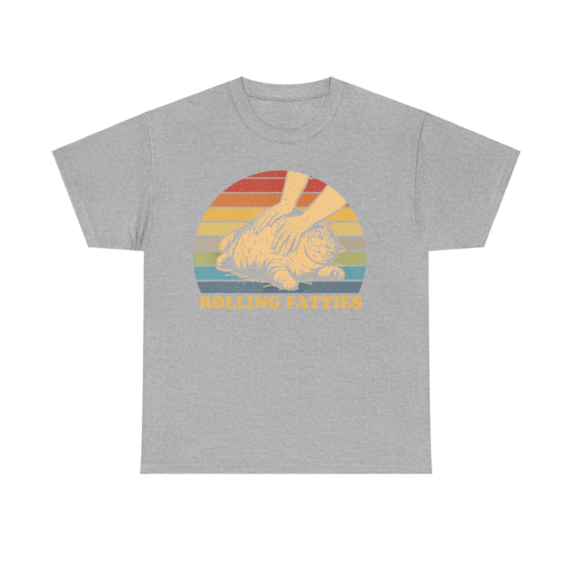 Cat Rolling Fatties Funny T-Shirt