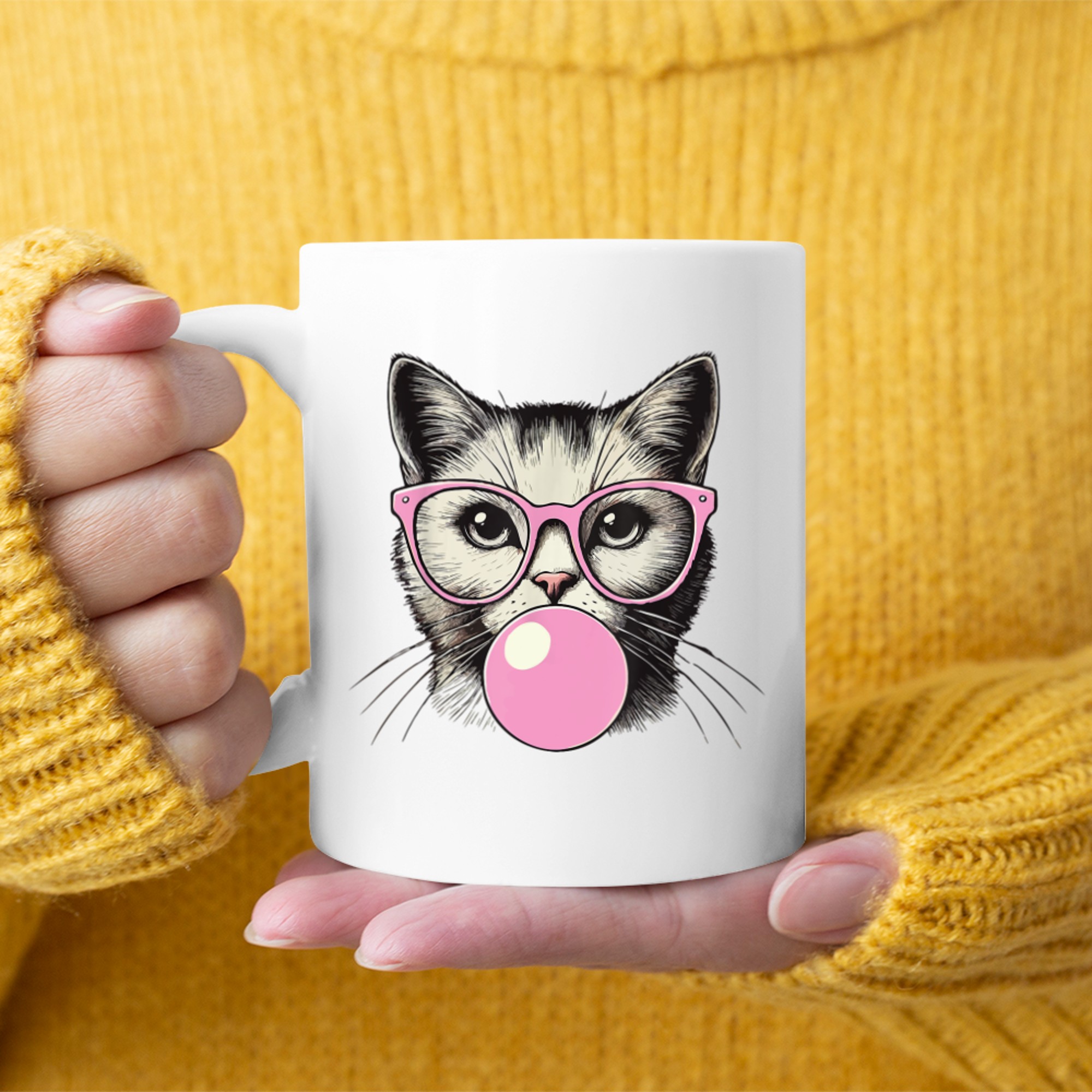 Cute Cat Women Funny Cat Lovers Mug