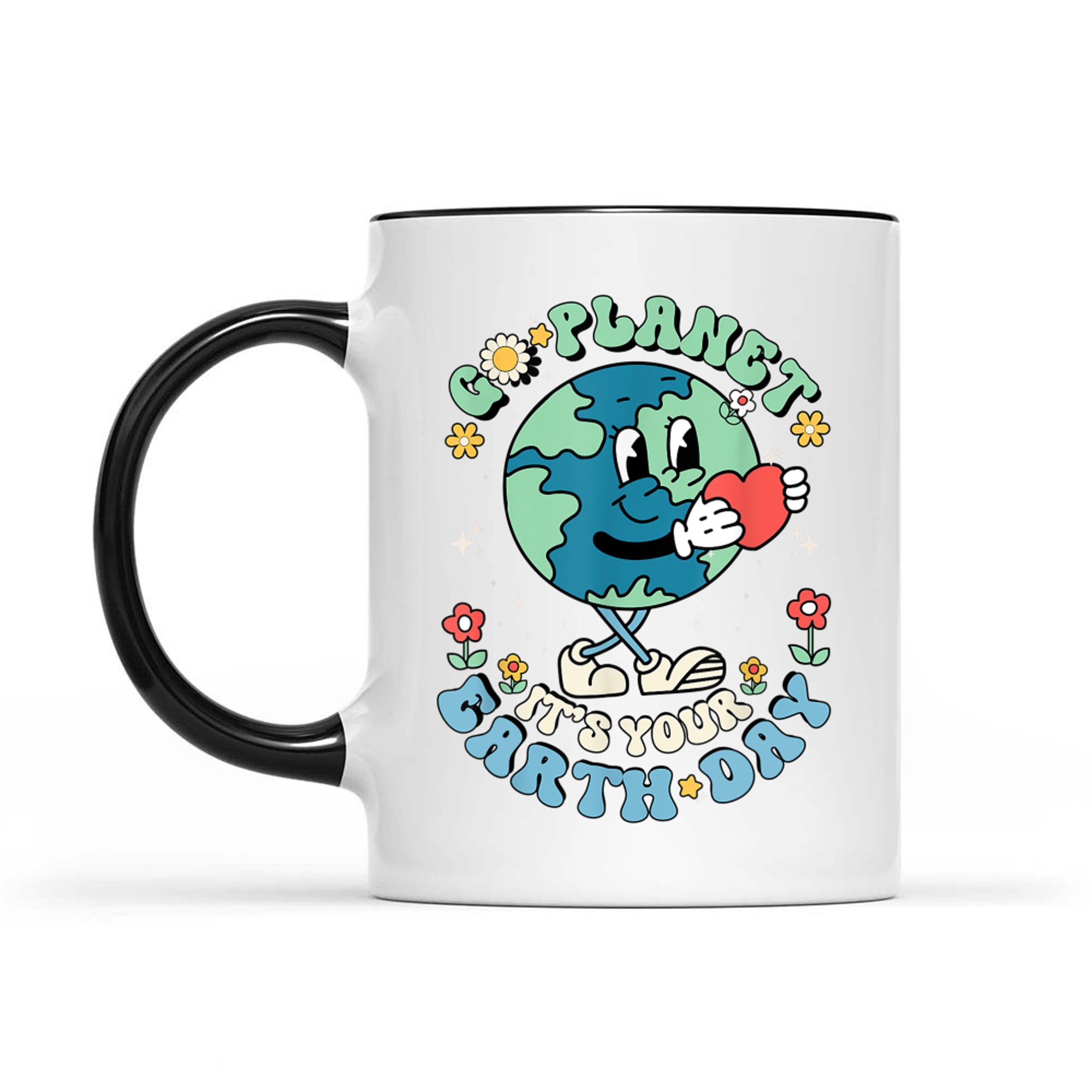 Cute Go Planet Its Your Earth Day Teacher Kids Groovy Mug