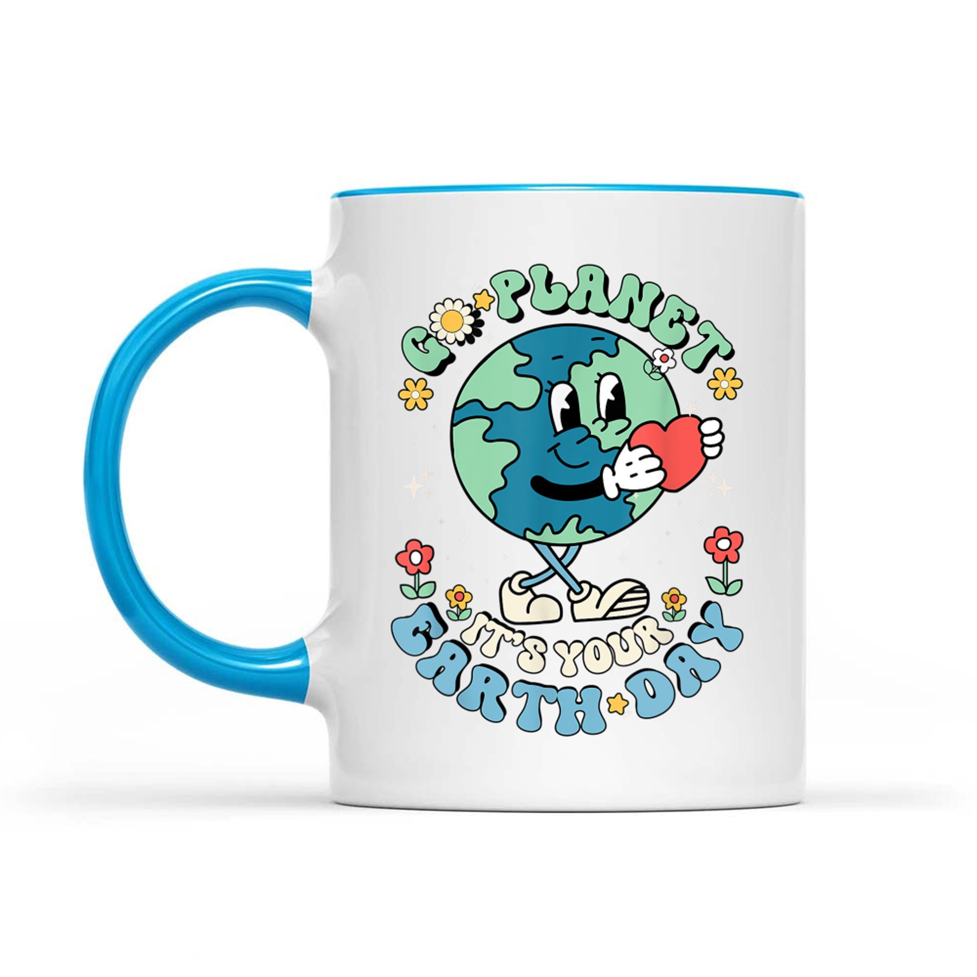 Cute Go Planet Its Your Earth Day Teacher Kids Groovy Mug