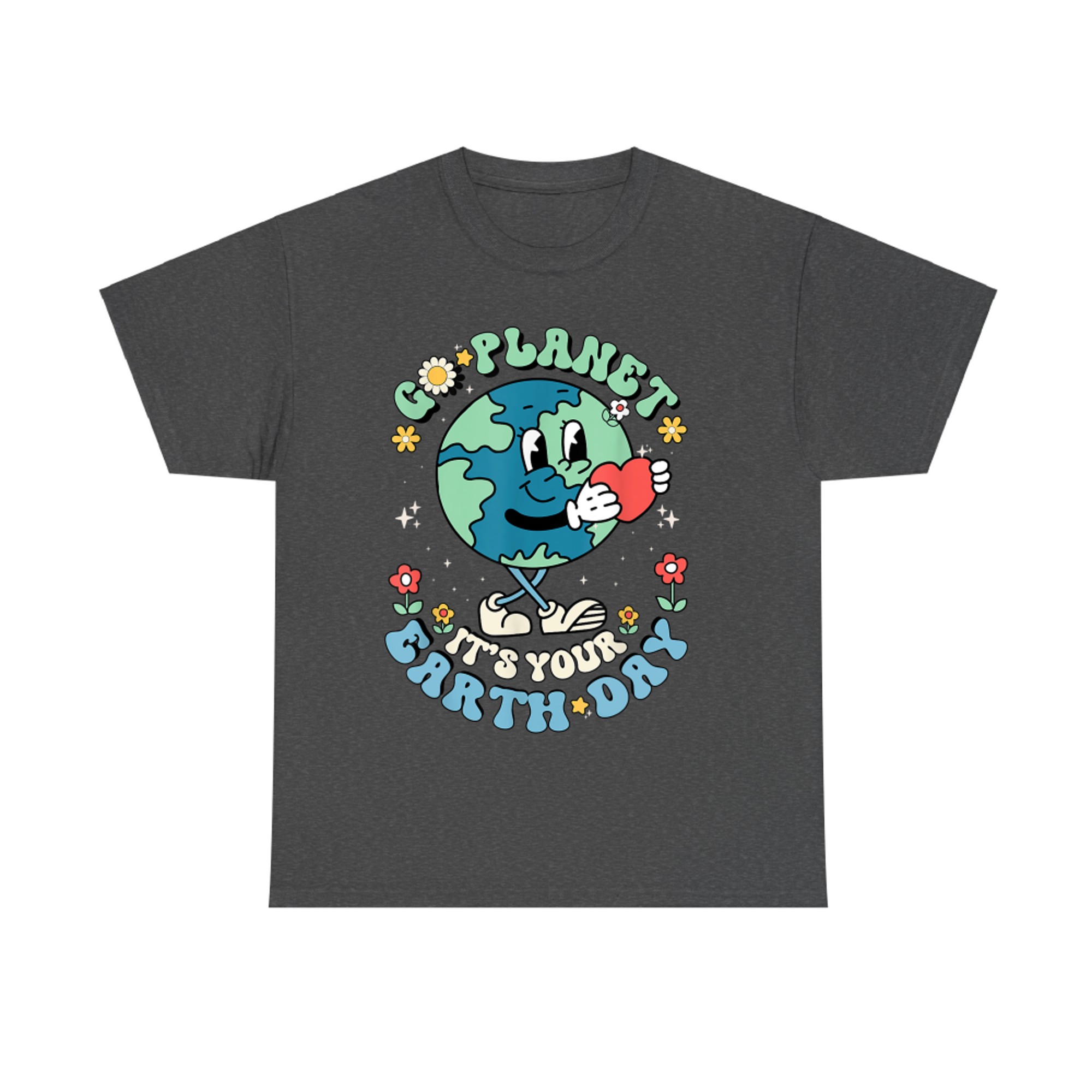 Cute Go Planet Its Your Earth Day Teacher Kids Groovy T-Shirt