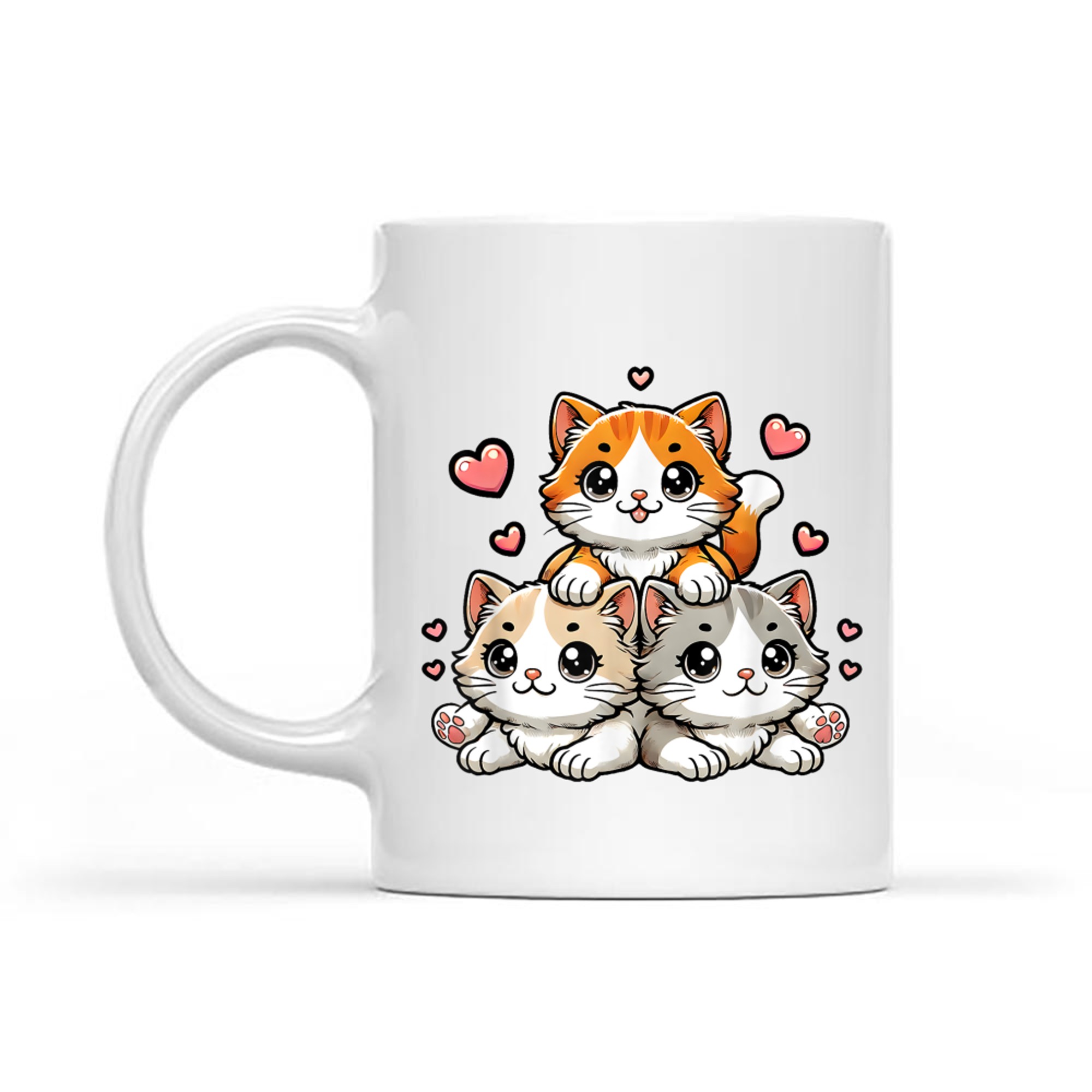Cute Kawaii Cats Neko Funny Kitten Cat Lover Mug