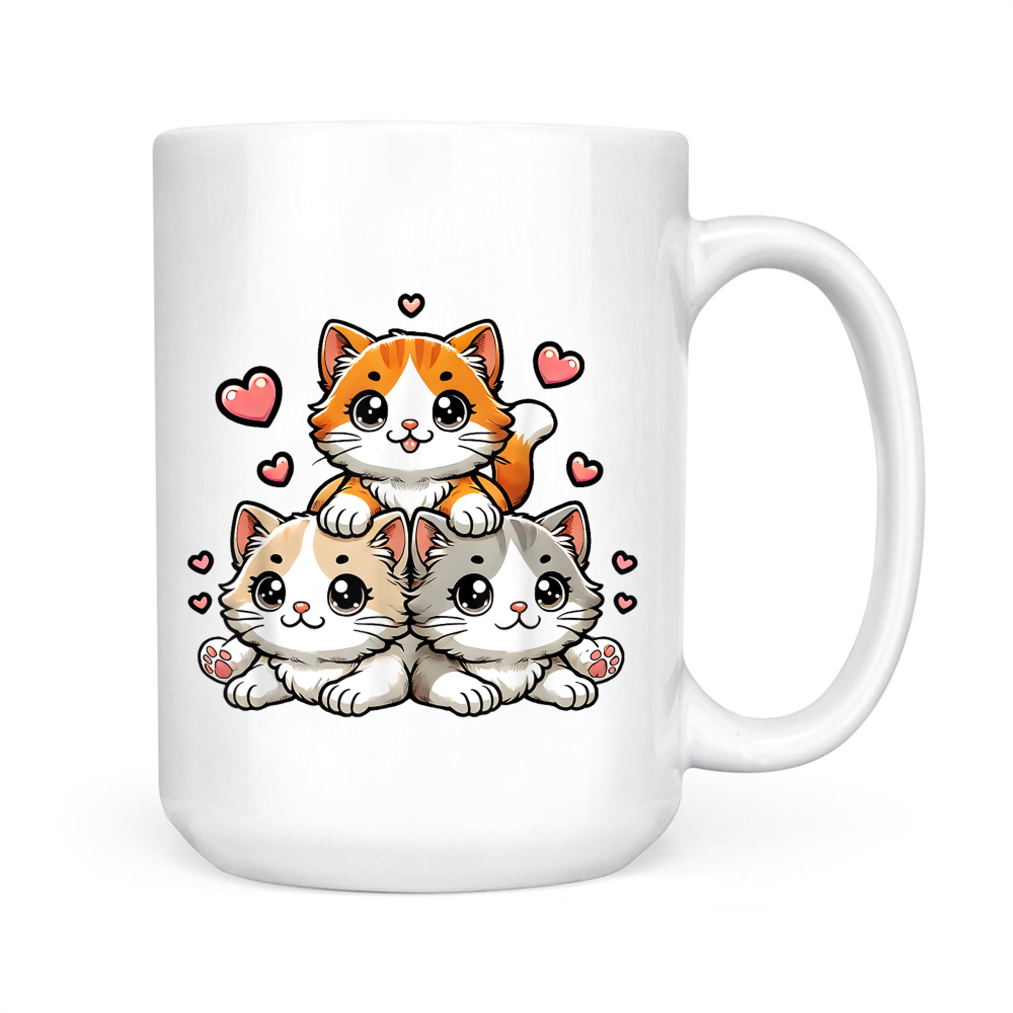 Cute Kawaii Cats Neko Funny Kitten Cat Lover Mug
