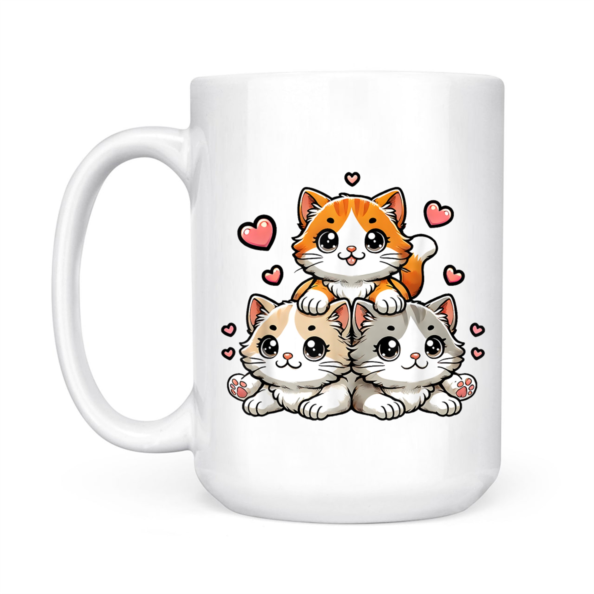 Cute Kawaii Cats Neko Funny Kitten Cat Lover Mug