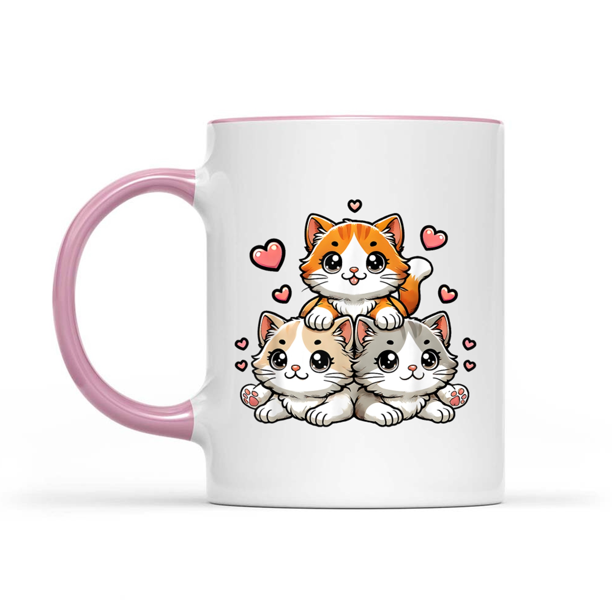 Cute Kawaii Cats Neko Funny Kitten Cat Lover Mug