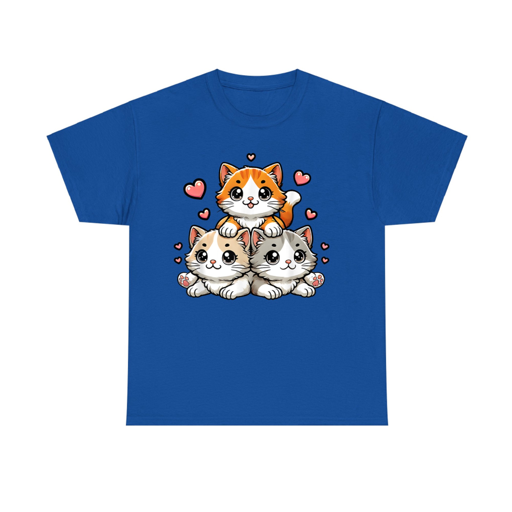 Cute Kawaii Cats Neko Funny Kitten Cat Lover T-Shirt