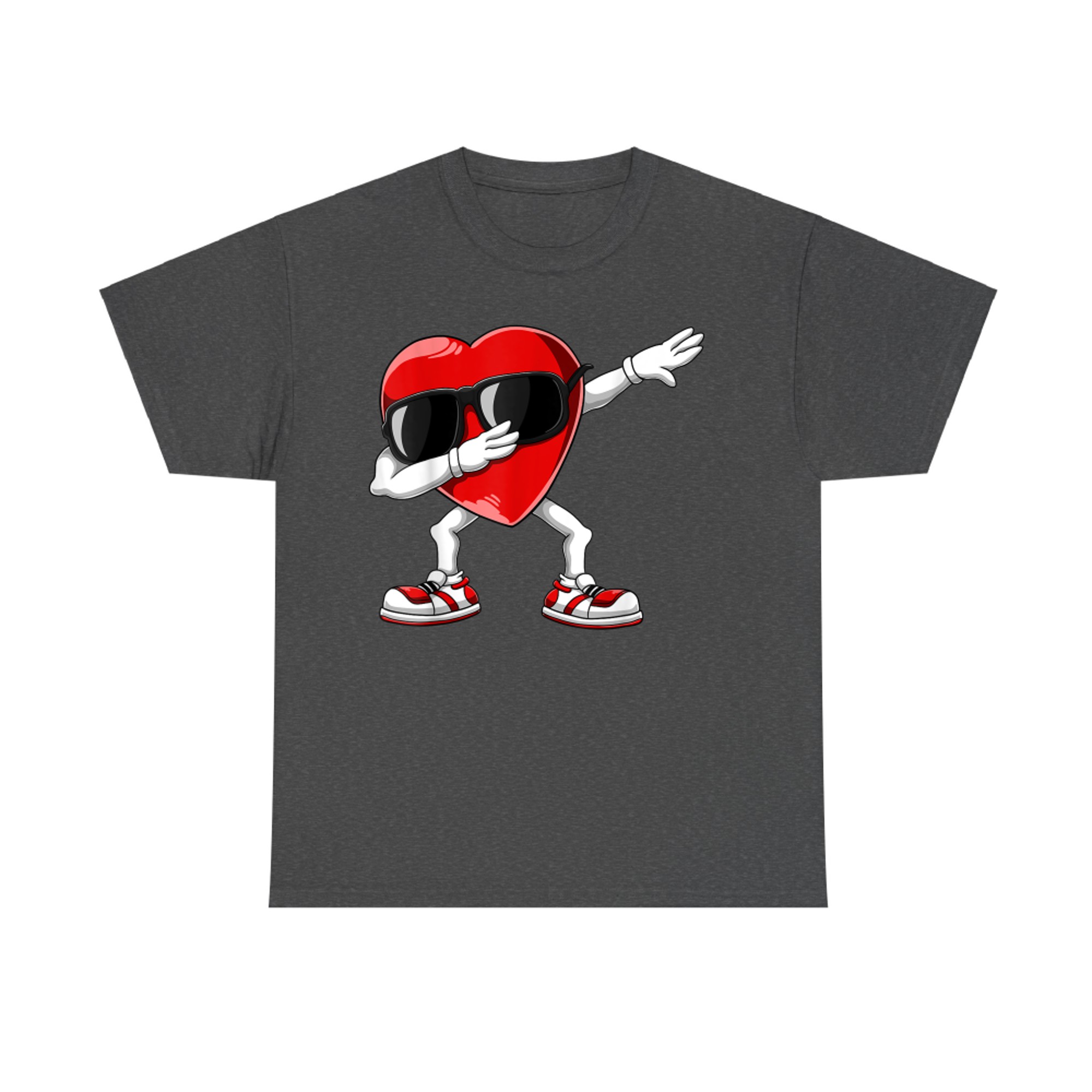 Dabbing Heart Funny Valentines Day T-Shirt