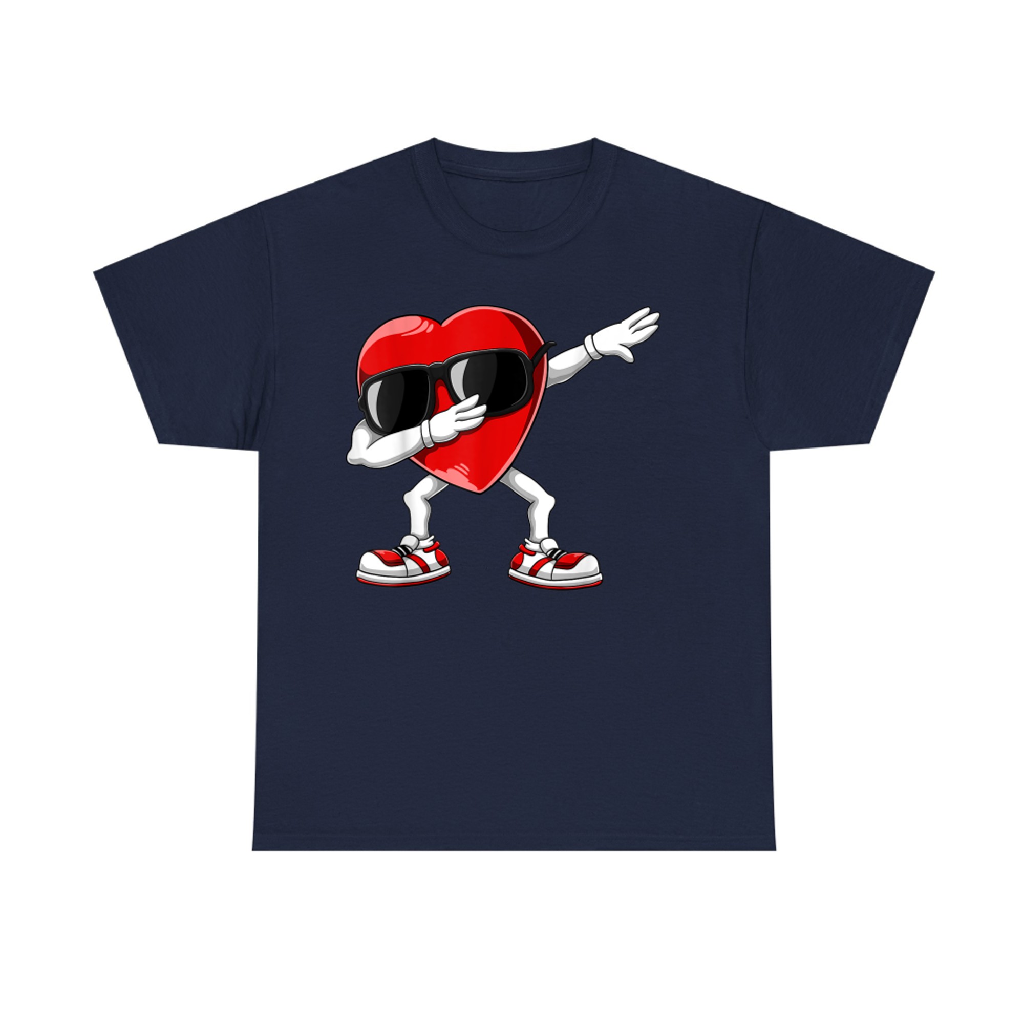 Dabbing Heart Funny Valentines Day T-Shirt