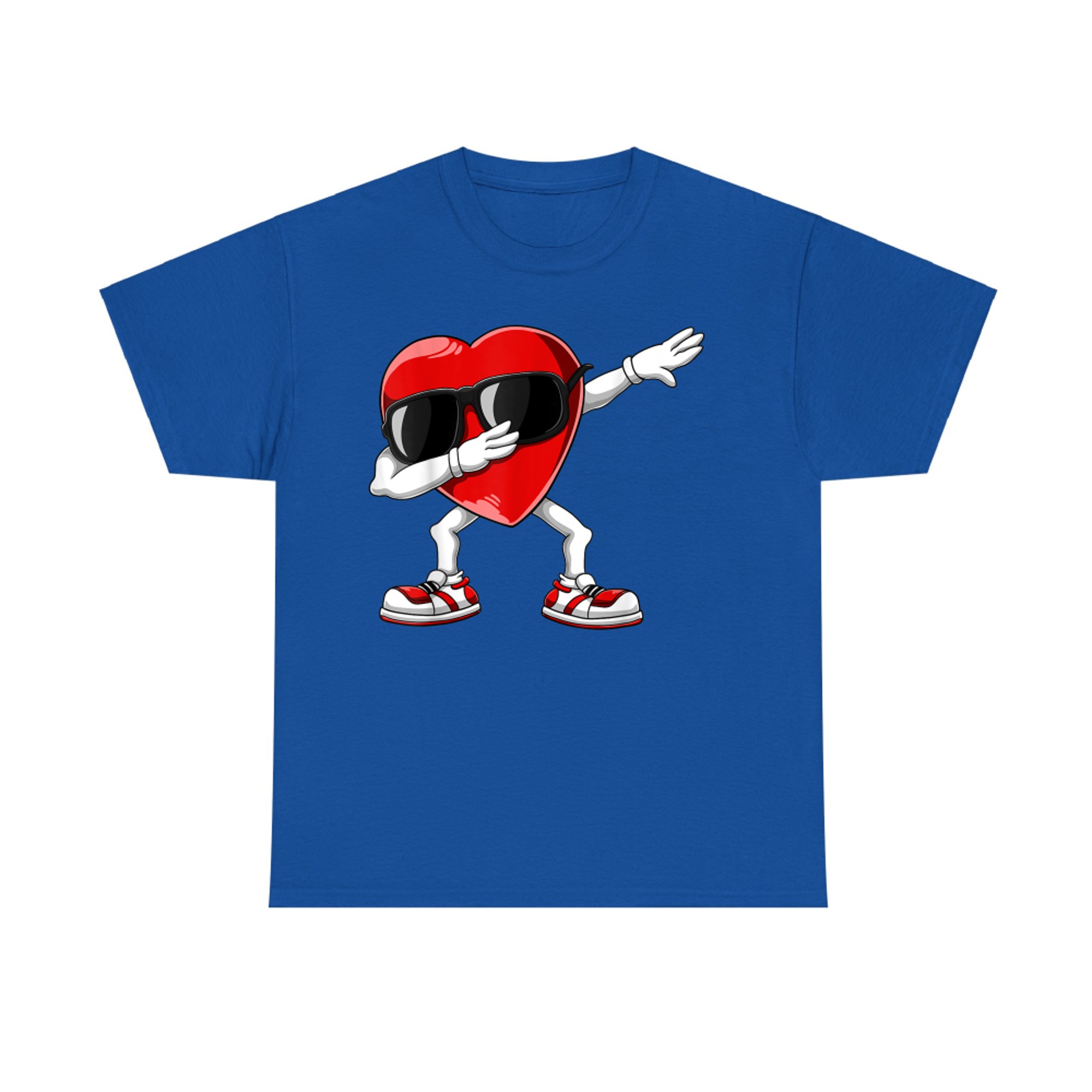 Dabbing Heart Funny Valentines Day T-Shirt