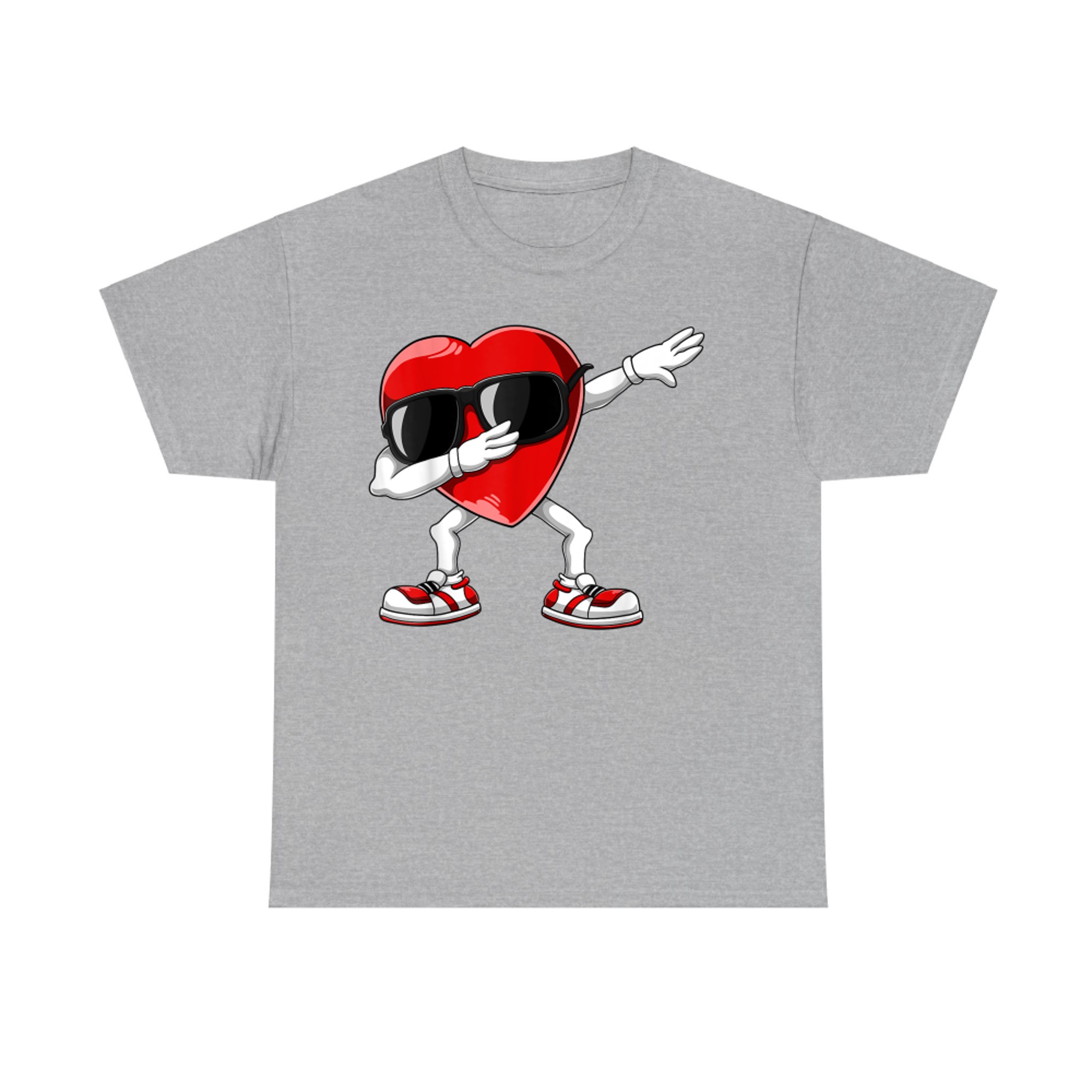 Dabbing Heart Funny Valentines Day T-Shirt