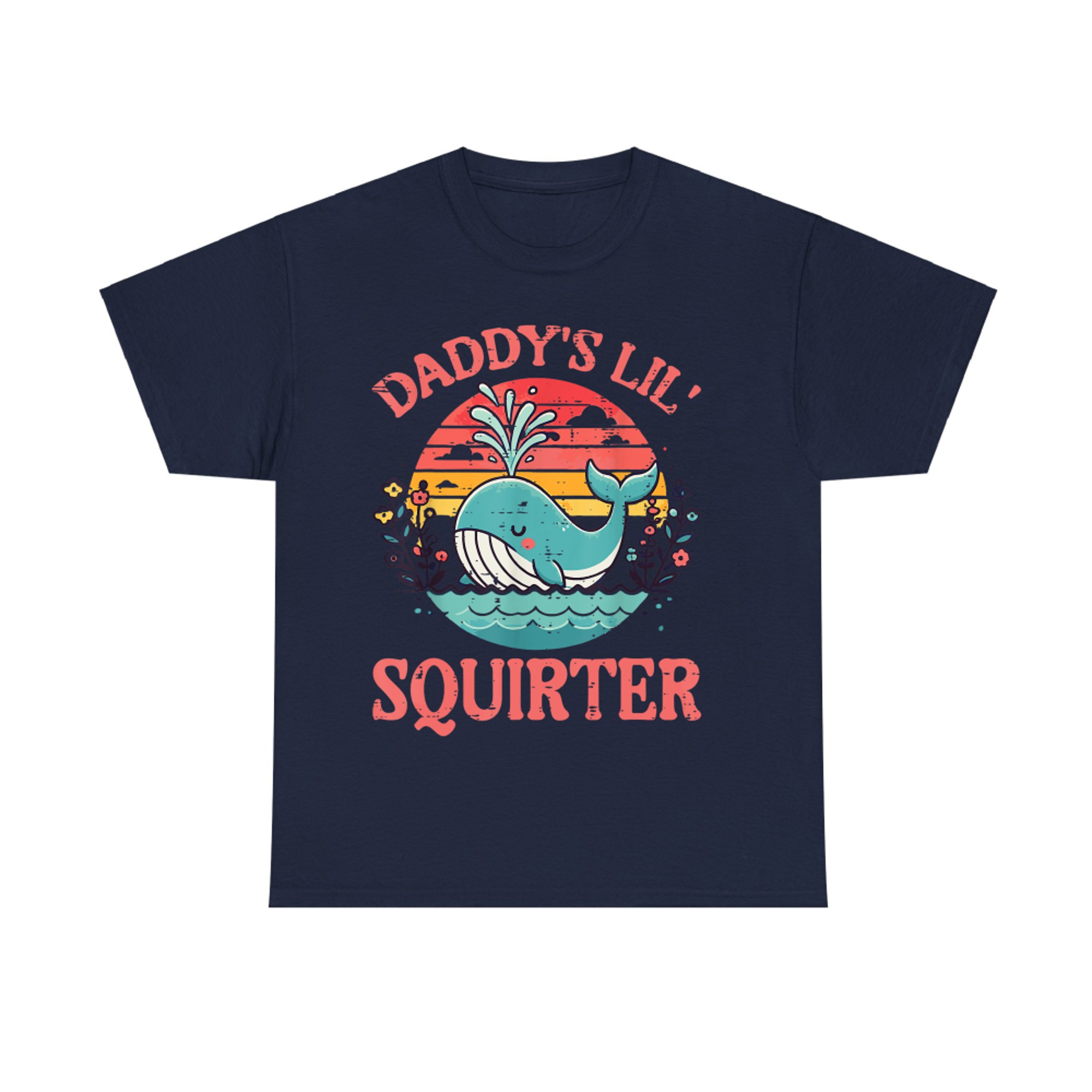 Daddys Little Whale Funny Inappropriate Adult Humor Women T-Shirt