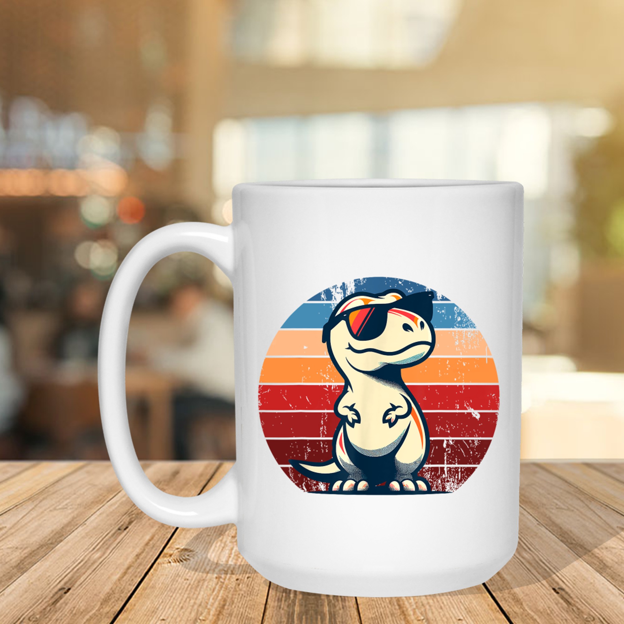 Dinosaur T-Rex Retro Novelty Funny Dinosaur Mug