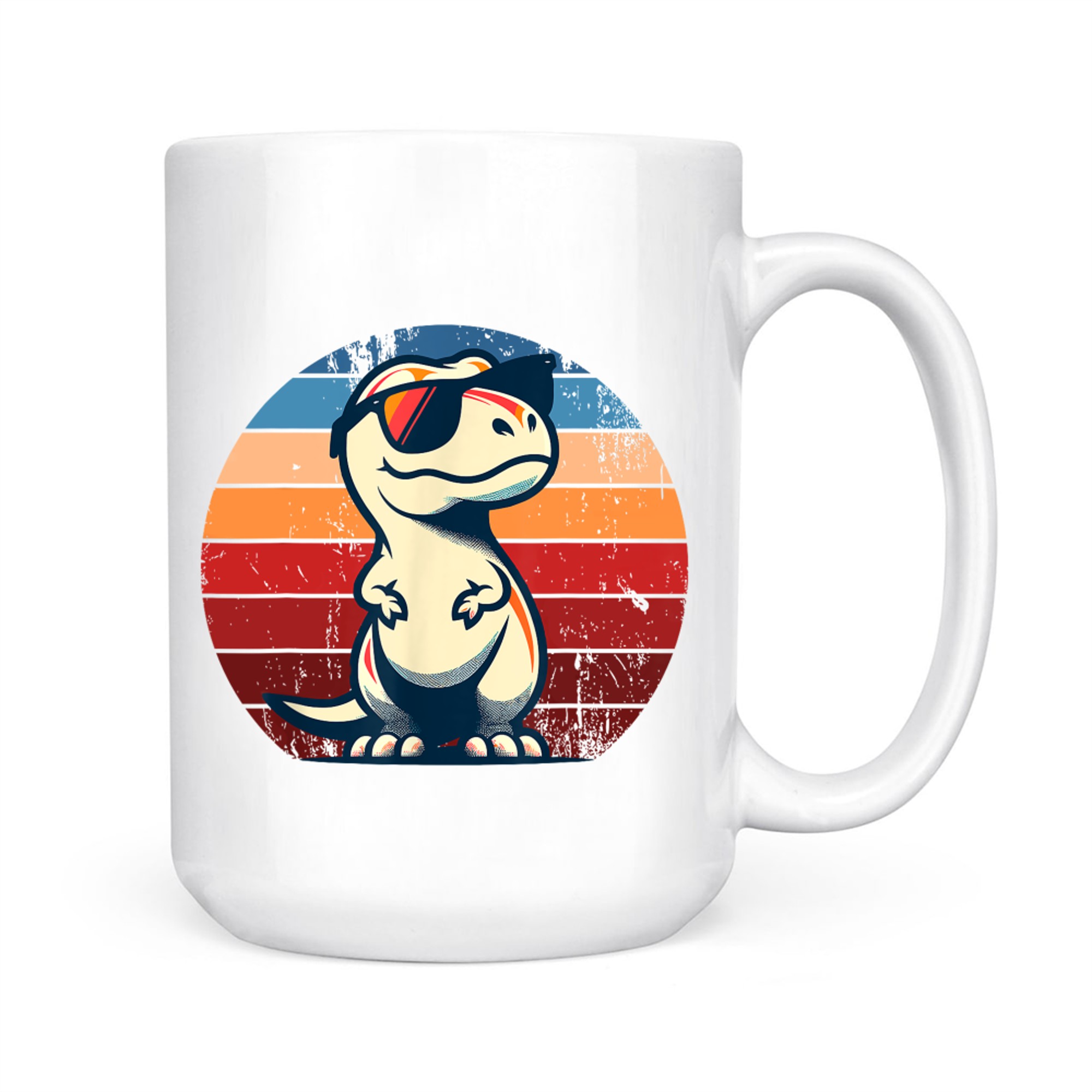 Dinosaur T-Rex Retro Novelty Funny Dinosaur Mug
