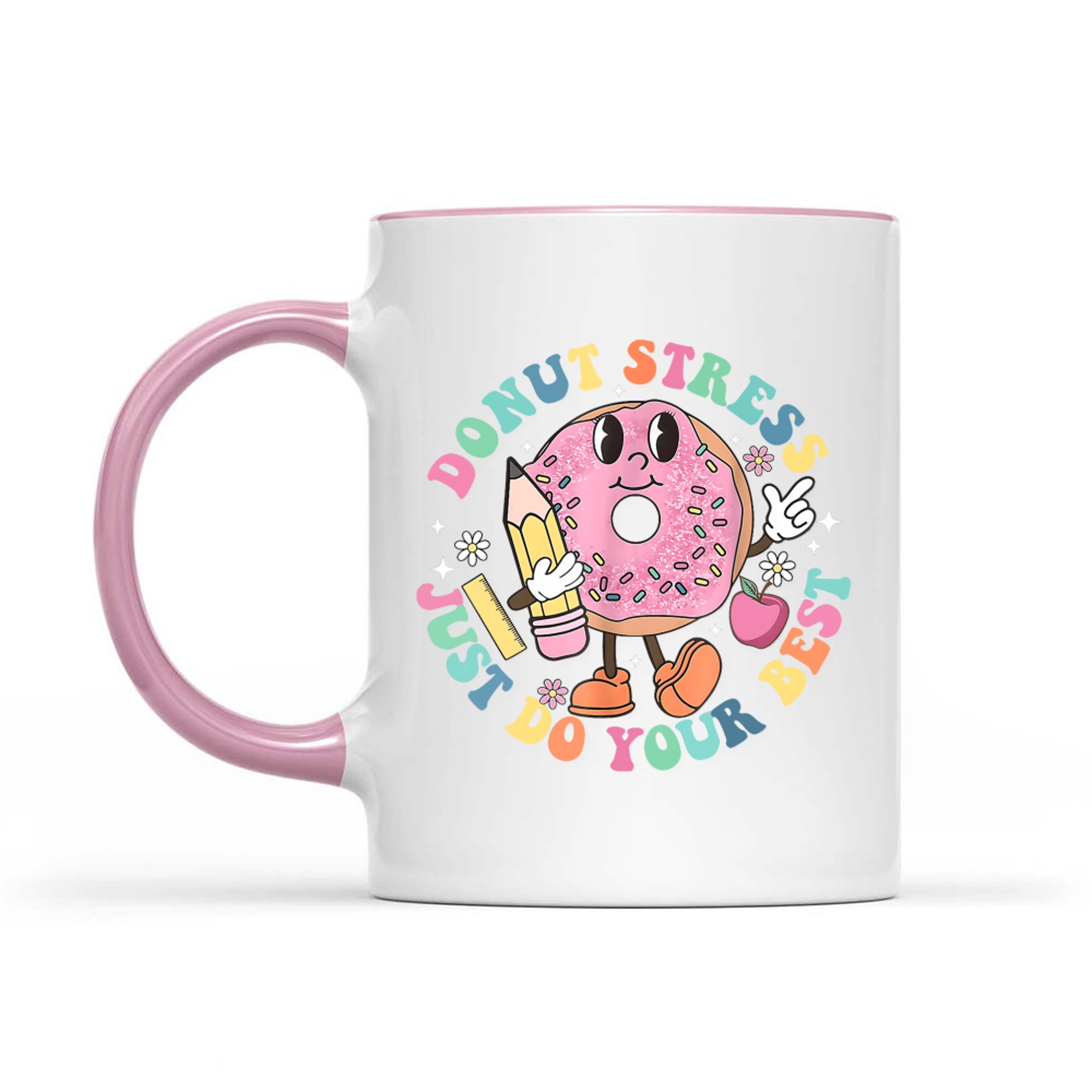 Donut Stress Do Your Best Teacher Test Day Mug