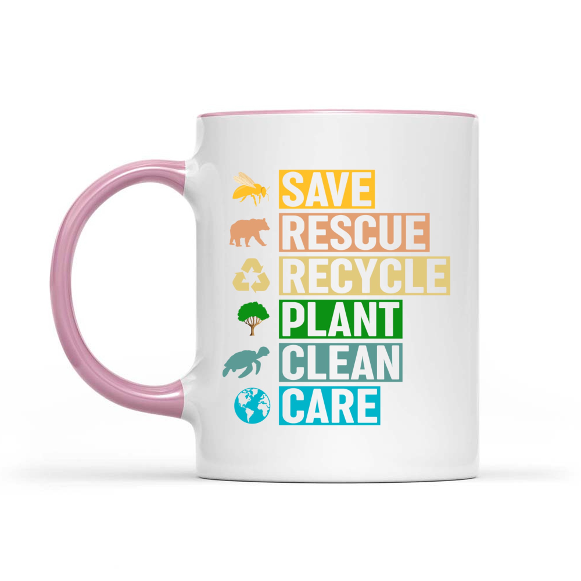 Earth Day Restore Earth Clean Seas Save the Recycle Planet Mug