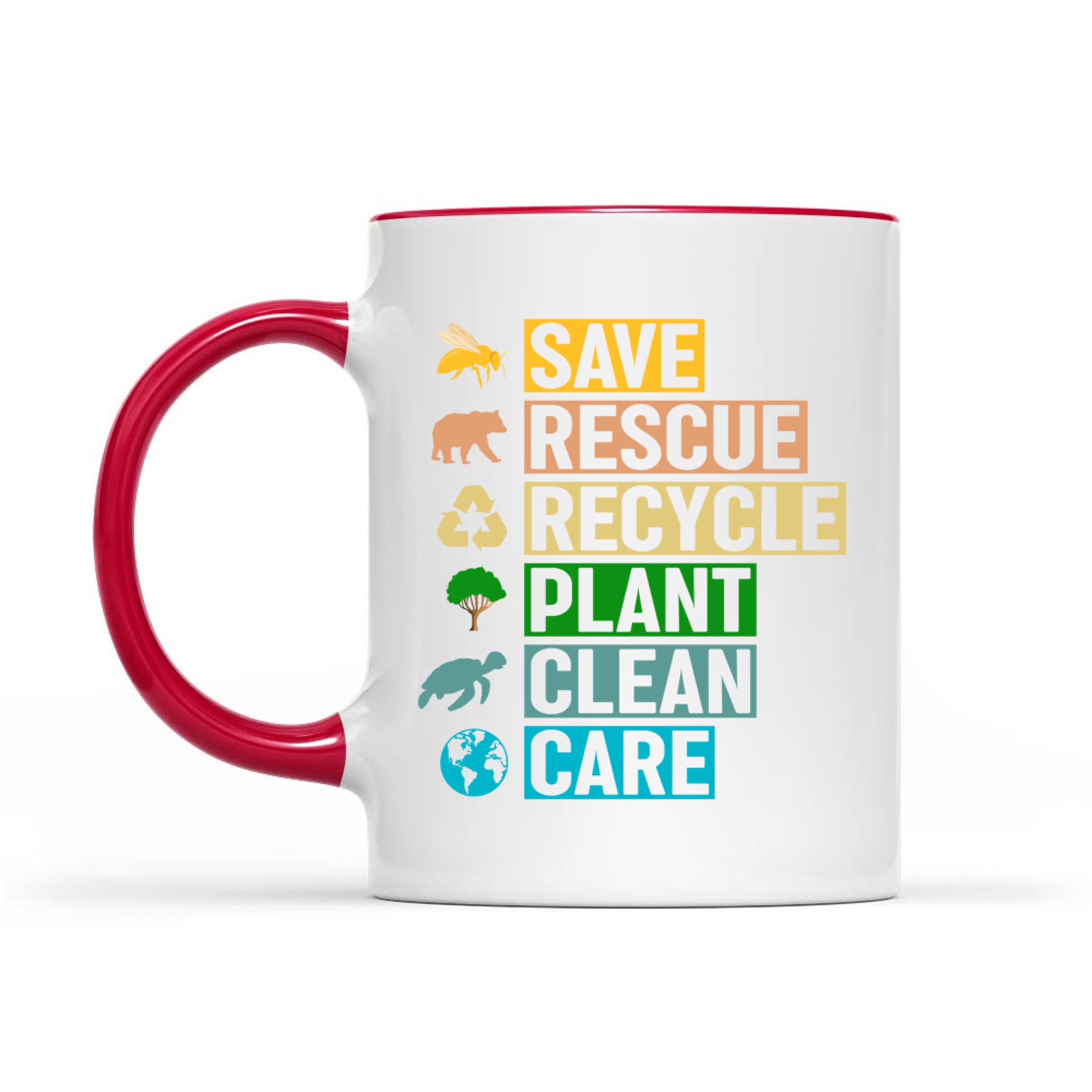Earth Day Restore Earth Clean Seas Save the Recycle Planet Mug