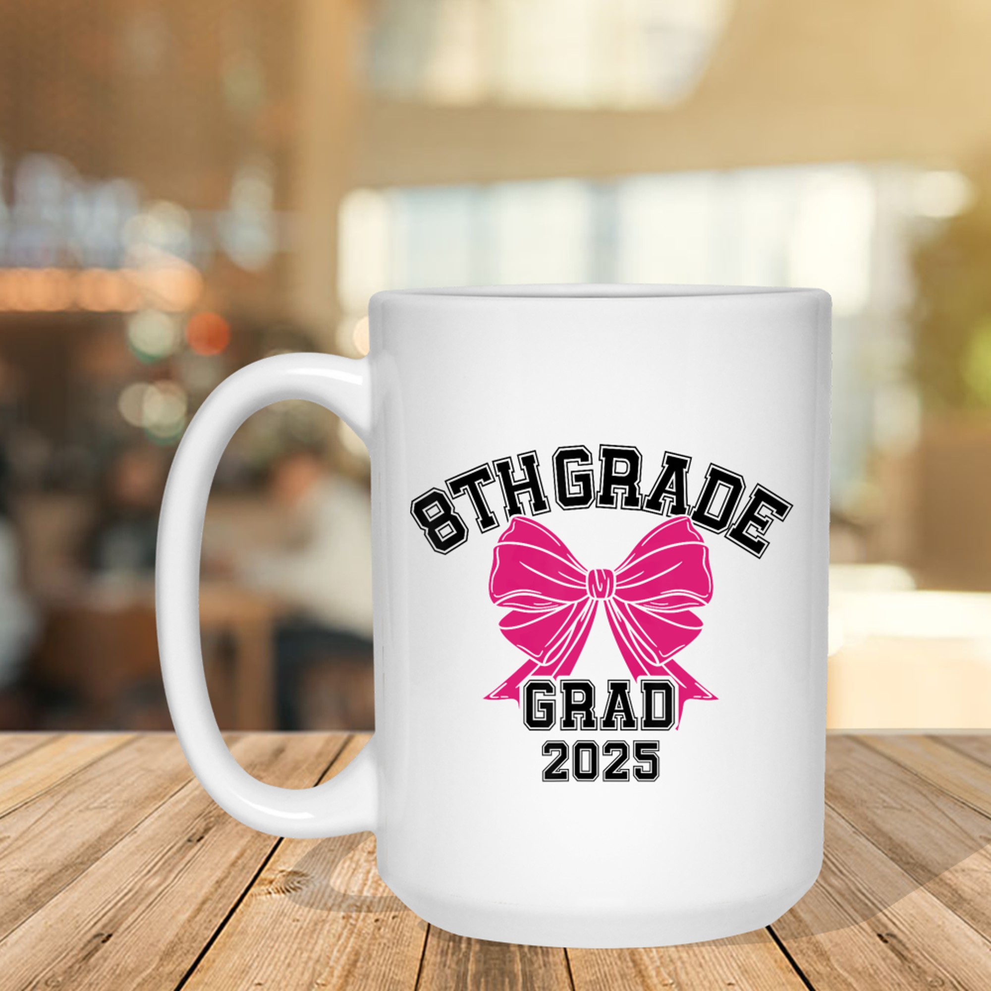 Eighth 8th Grade Grad Coquette Middle School Graduate Mug