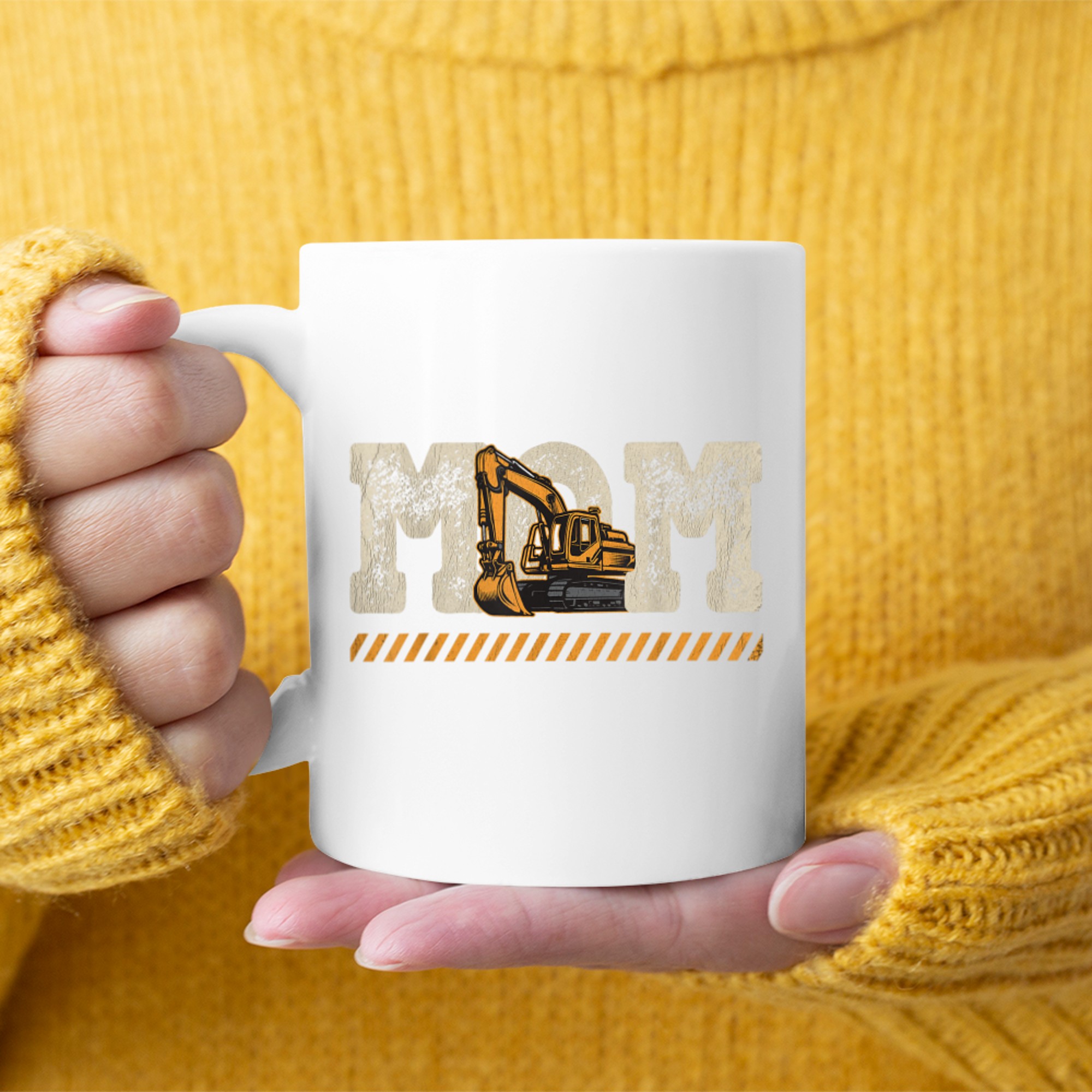 Excavator Mom Construction Life Mother’s Day Mug